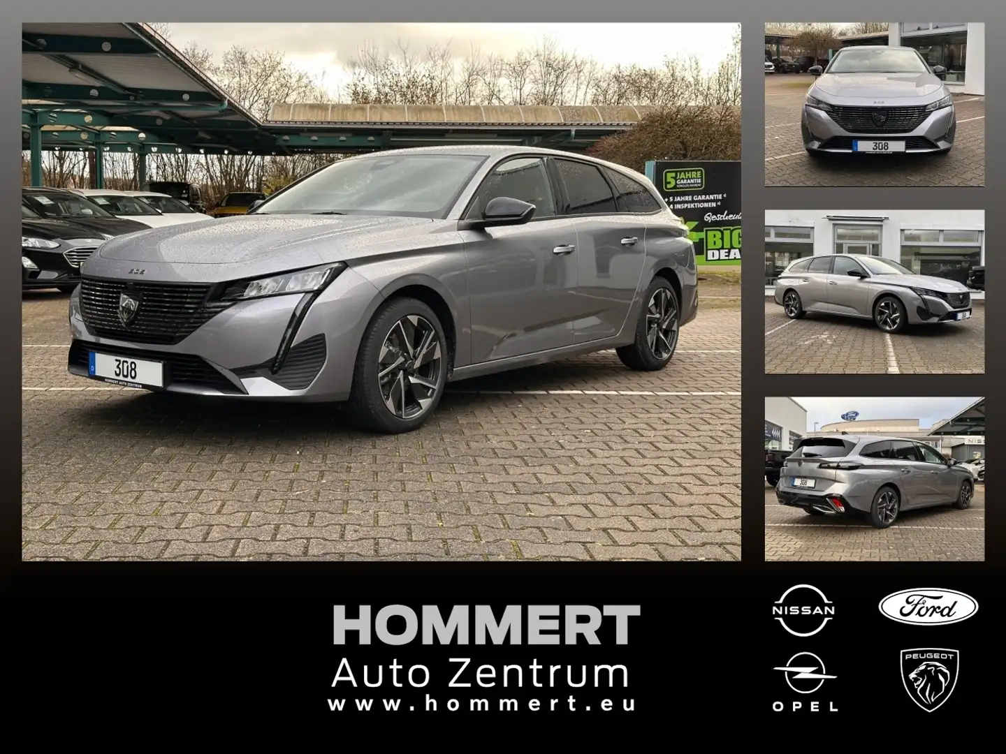 Peugeot 308 SW Allure 1.2 PureTech 180°*Sitzhzg*ACC Silber - 1