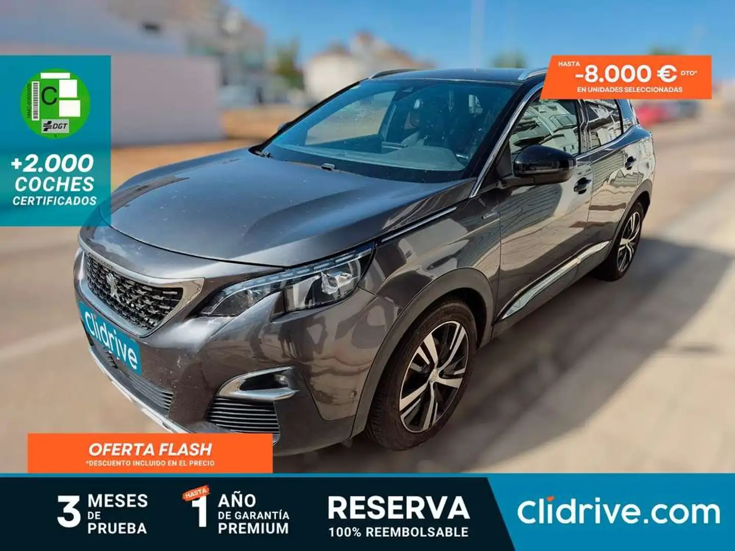 Peugeot 3008 1.5L BlueHDi 96kW (130CV) S&S GT Line Gris - 1