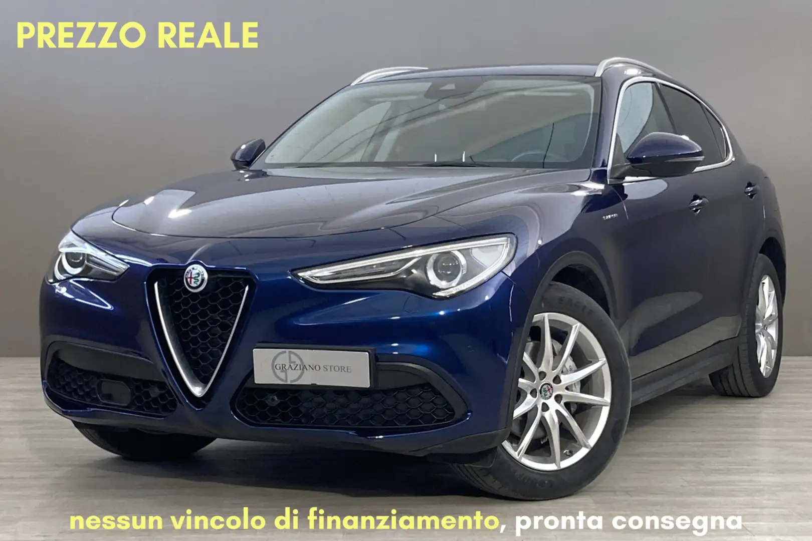 Alfa Romeo Stelvio 2.2 Turbodiesel 190 CV AT8 RWD Super Blu/Azzurro - 1