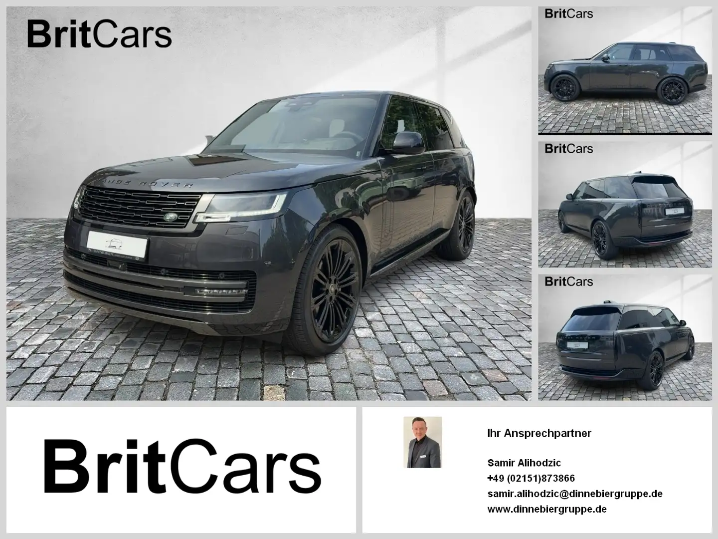 Land Rover Range Rover D350 HSE *AHK*Standheiz.*Head-Up* Grau - 1