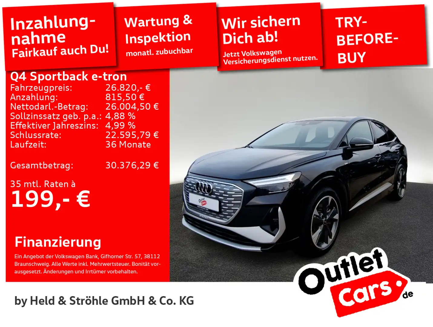 Audi Q4 e-tron 40 S-Line LED NAVI PANO Noir - 1