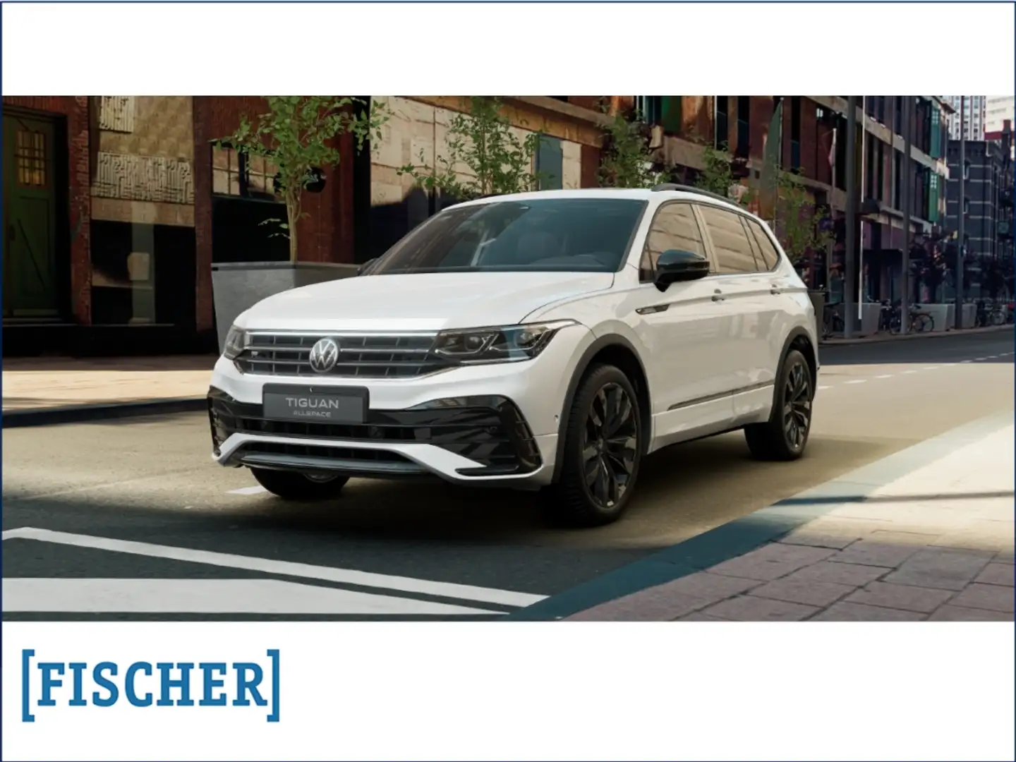 Volkswagen Tiguan Allspace 2.0TDI 4Motion DSG R-Line Matrix AHK STHZ Navi 360 Weiß - 1