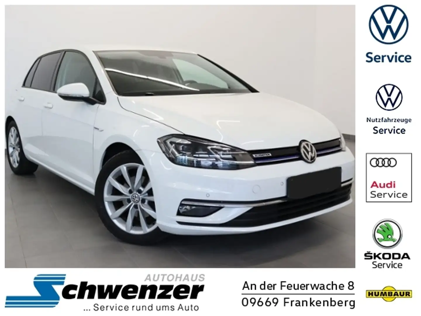 Volkswagen Golf VII  Comfortline LED ACC SHZ PDC KLIMA ALU Blanc - 1