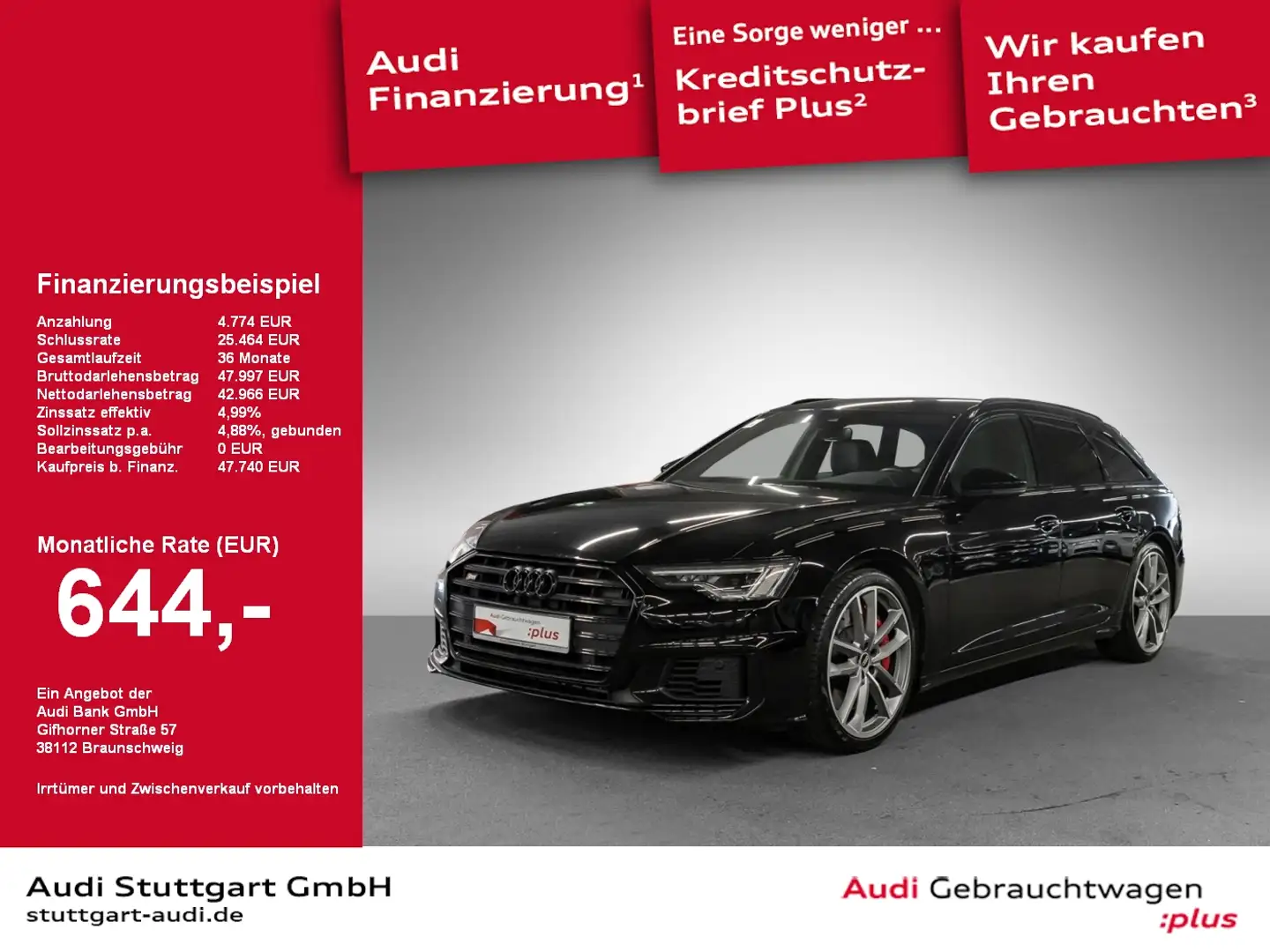 Audi S6 Avant 3.0 TDI qu AHK Matrix Memory B&O 21'' Nero - 1