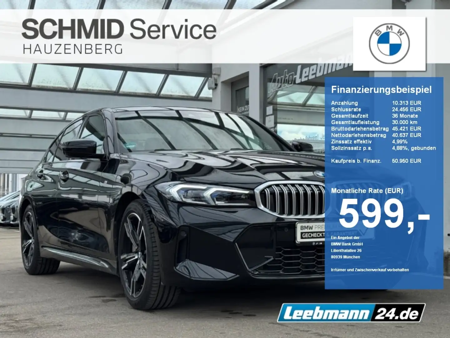 BMW 330 d xDrive Lim. M-Sport GARANTIE bis 06/2029 Schwarz - 1