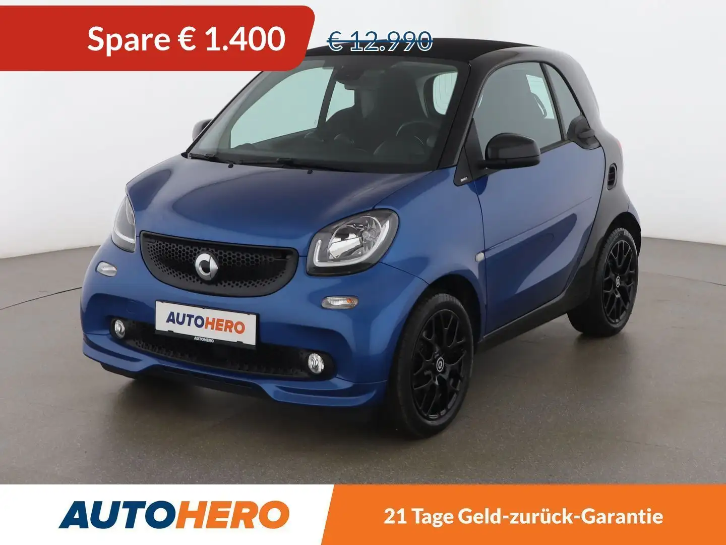 smart forTwo 1.0 Basis passion *NAVI*CAM*BT*TEMPO* Kék - 1