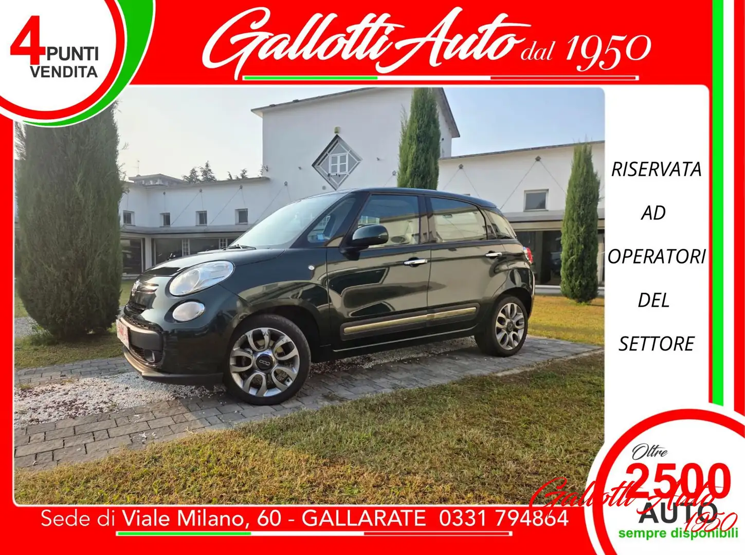 Fiat 500L 500L 1.3 Multijet 85 CV Dualogic Lounge Verde - 1