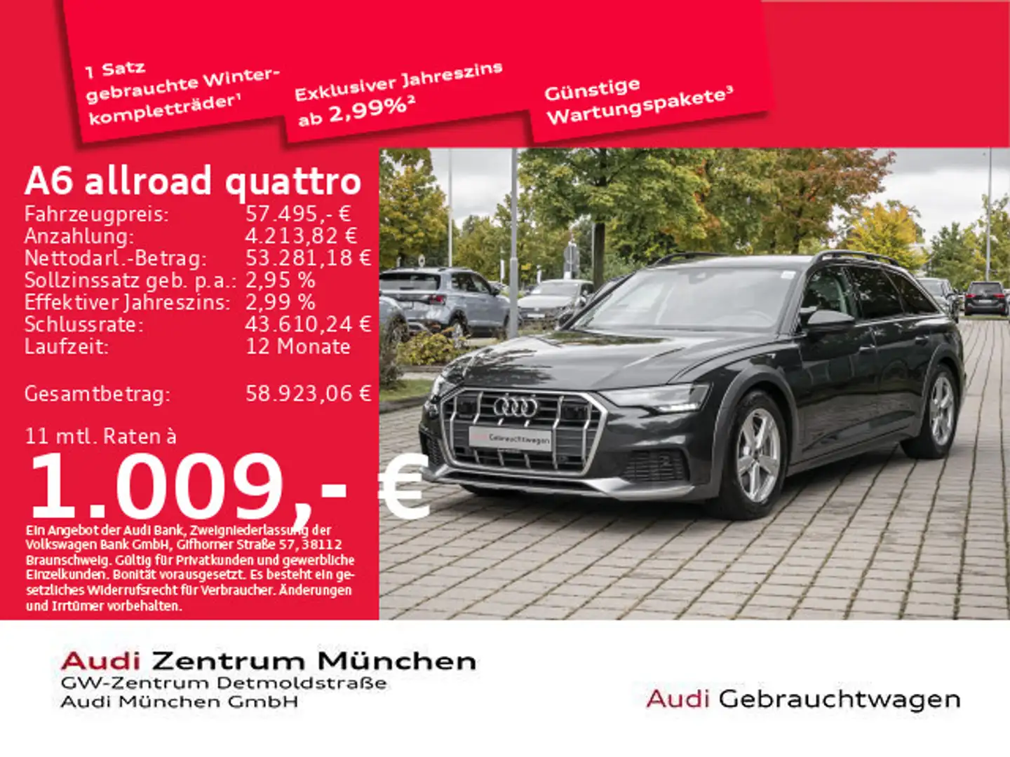 Audi A6 allroad A6 allroad 55 TDI qu. tiptr. AHK/StdHzg/Kamera Grau - 1