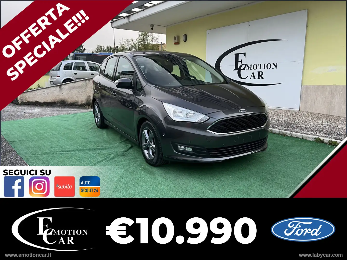 Ford C-Max 1.5 TDCi 120 CV S&S Business -2018 Grey - 1