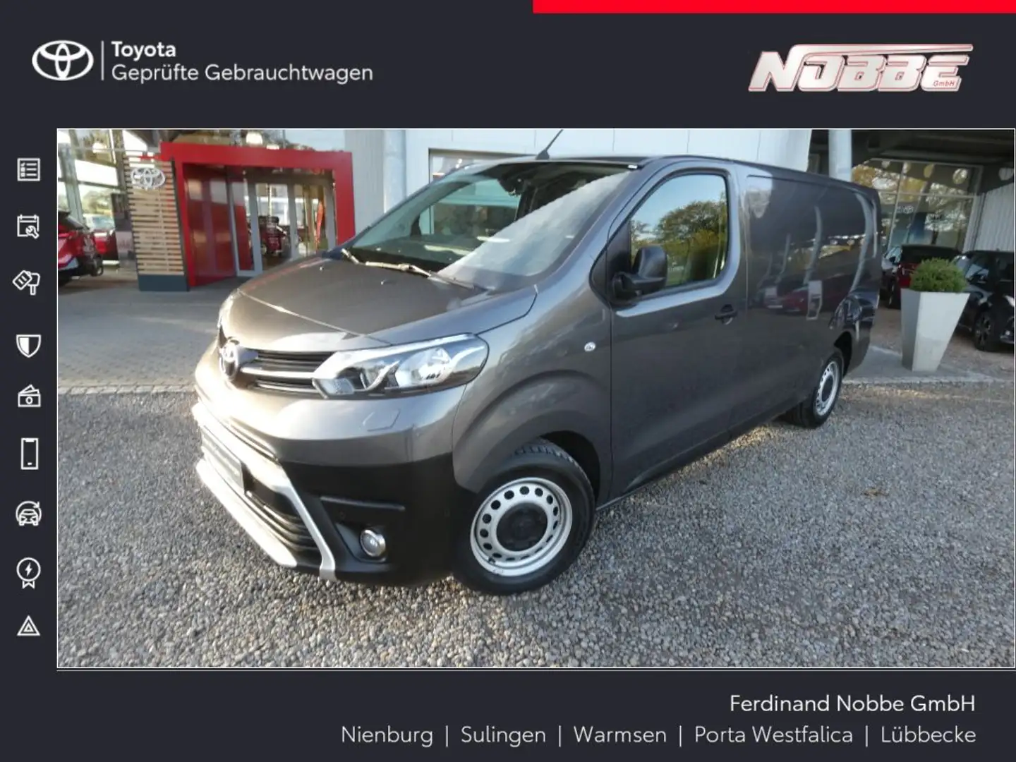 Toyota Proace Proace 2,0 Meister L2*AHK+Navi+Kamera+Allwetter Grau - 1