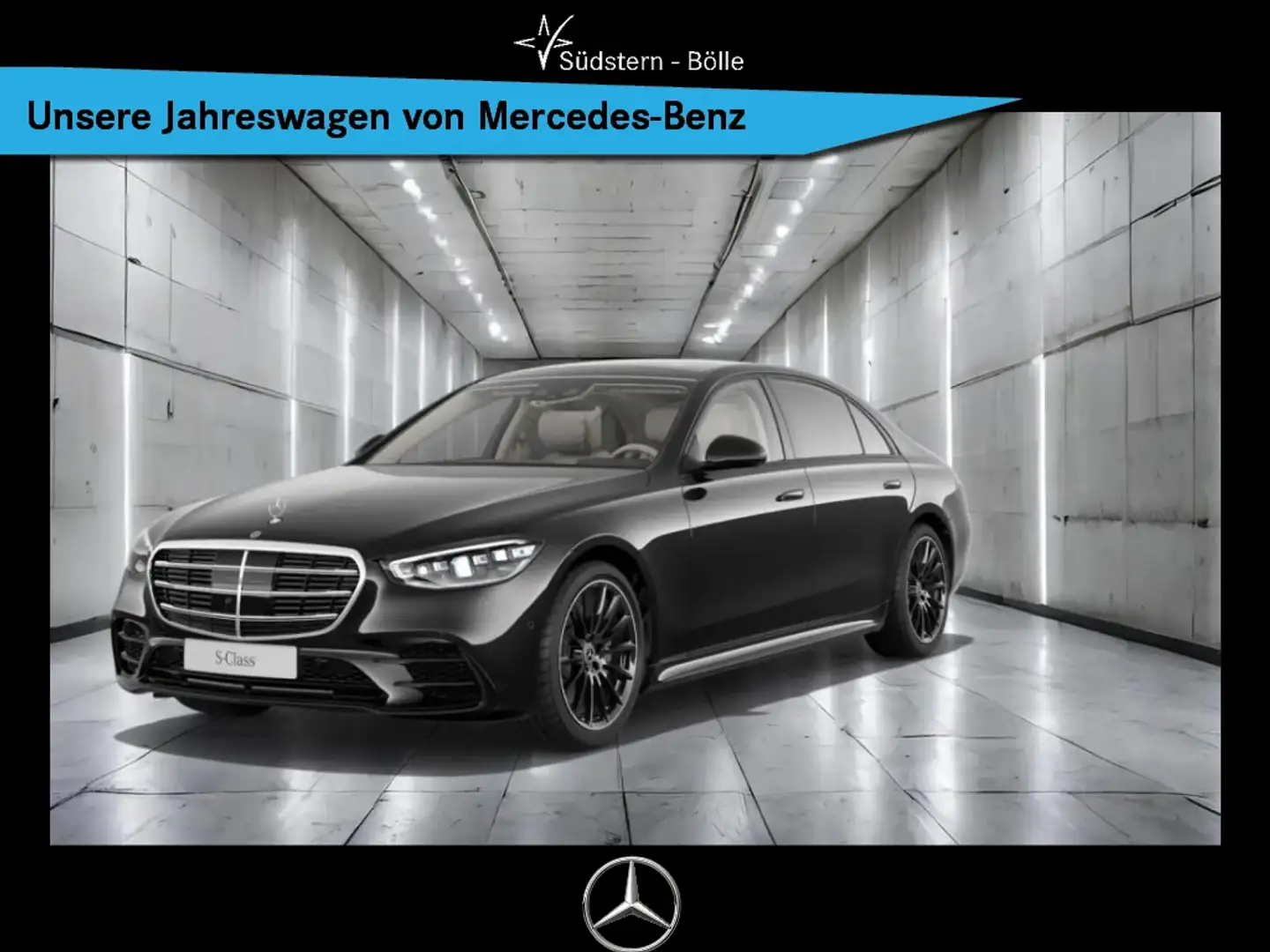 Mercedes-Benz S 450 d 4M L +AMG+MEMORY+DISTRO+SHZ+LUFTFEDERUNG Siyah - 1