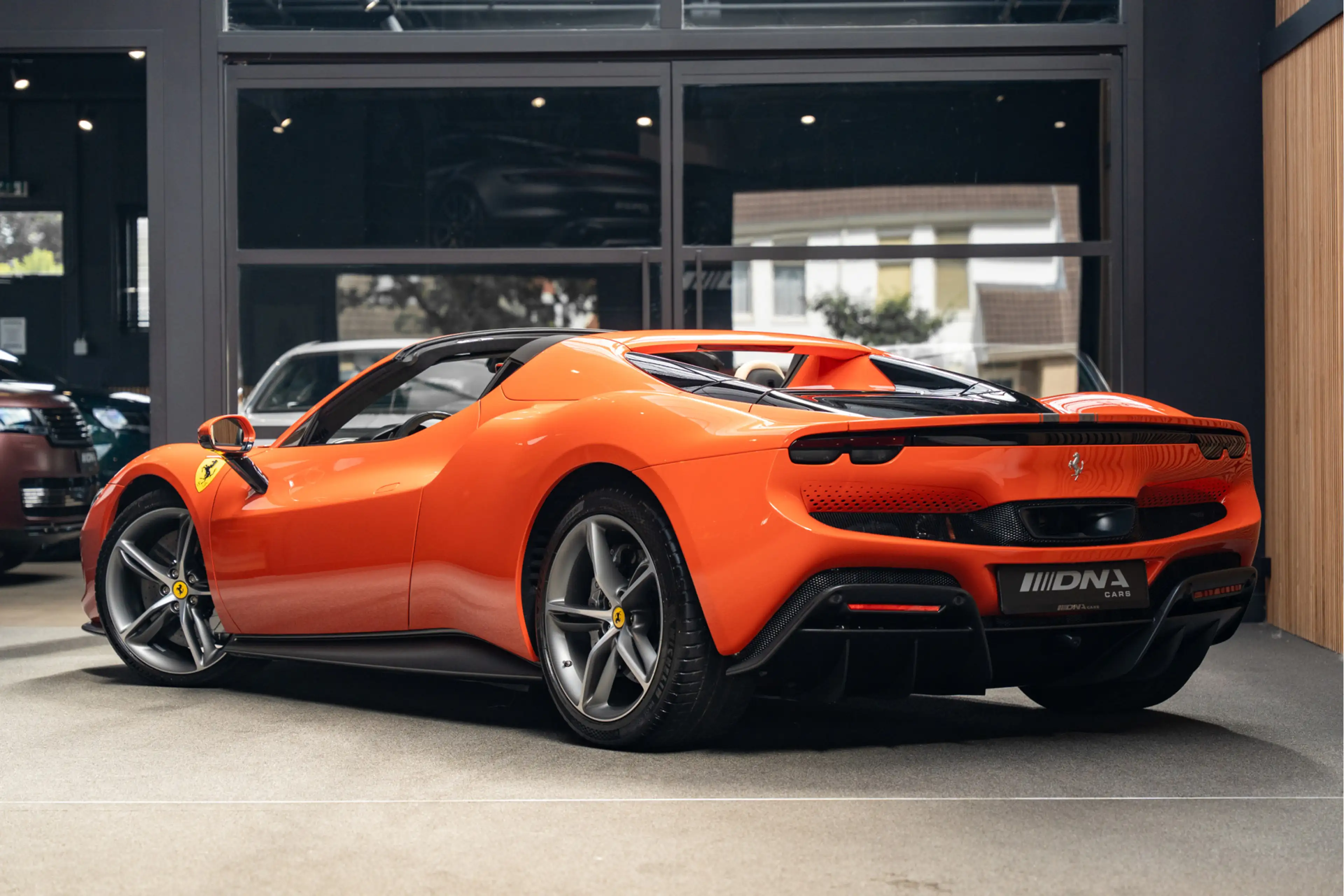 Ferrari 296 GTS Rosso Dino Lift JBL Matte Carbon Airbushed Shields — photo 5