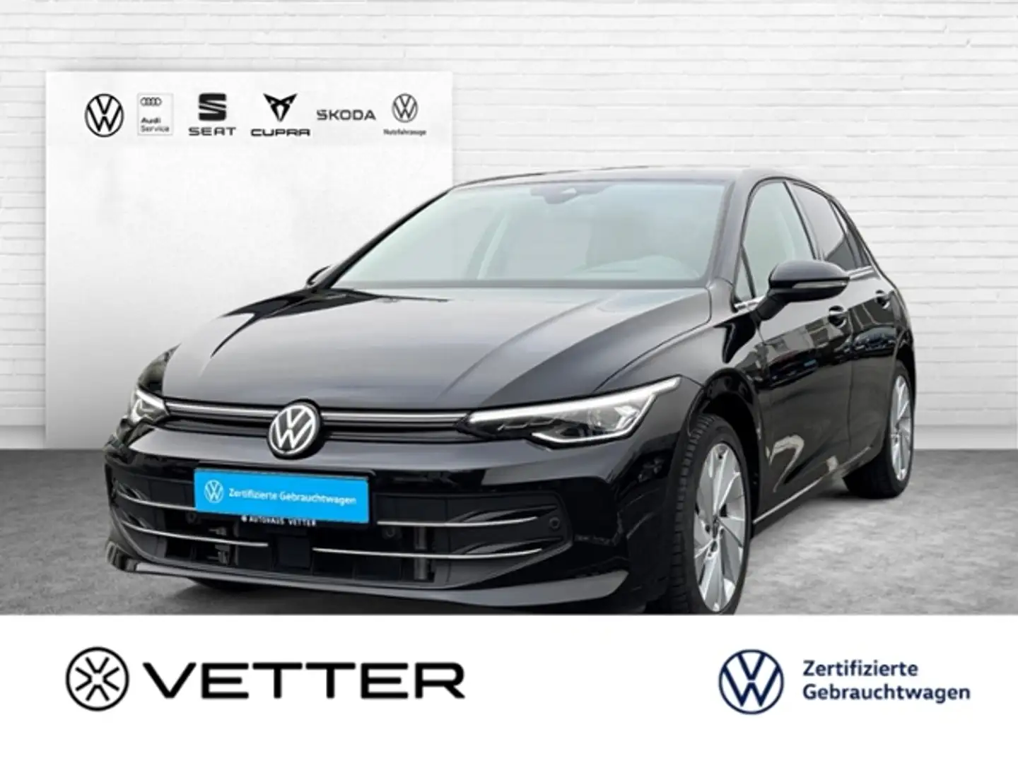 Volkswagen Golf VIII 1,5 l TSI Style 6-Gang KLIMA LED NAVI ALU Schwarz - 1