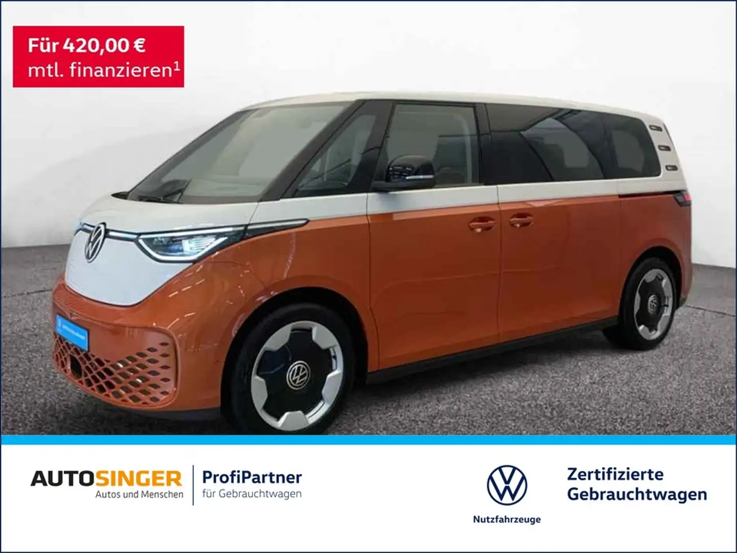 Volkswagen ID. Buzz ID.Buzz Pro LANG LR 7S SMARTGLAS*MASSAGE*AHK*360 Narancs - 1