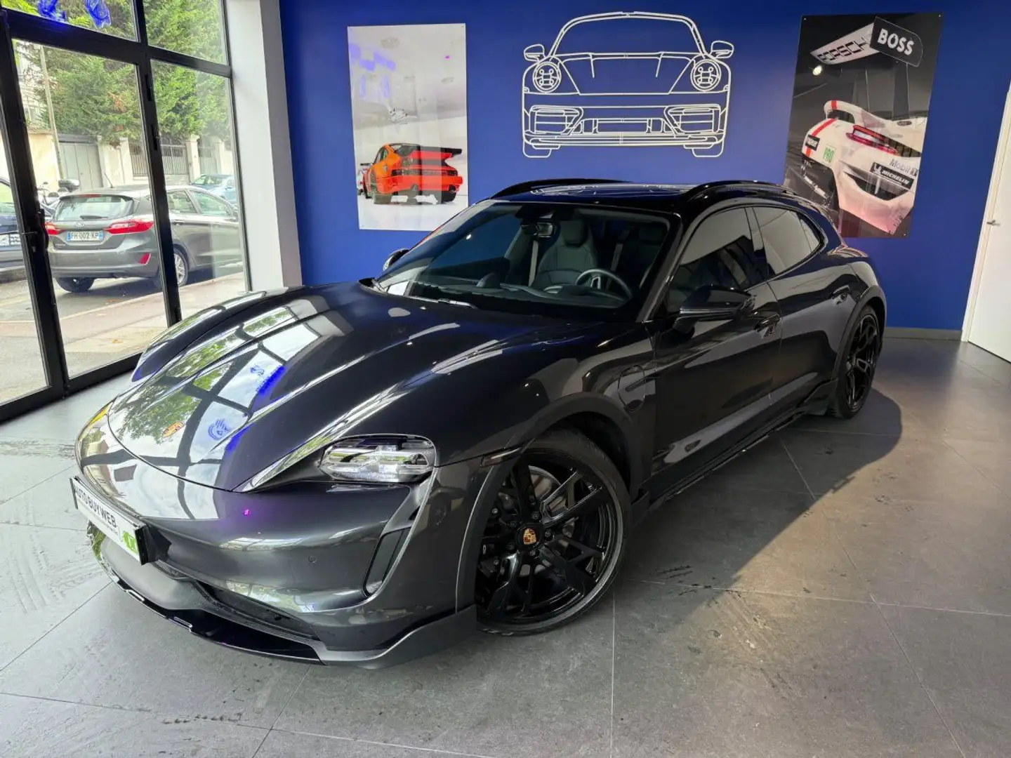 Porsche Taycan CROSS TURISMO 4 476ch Suréquipée / Entretien à jour Gris - 1