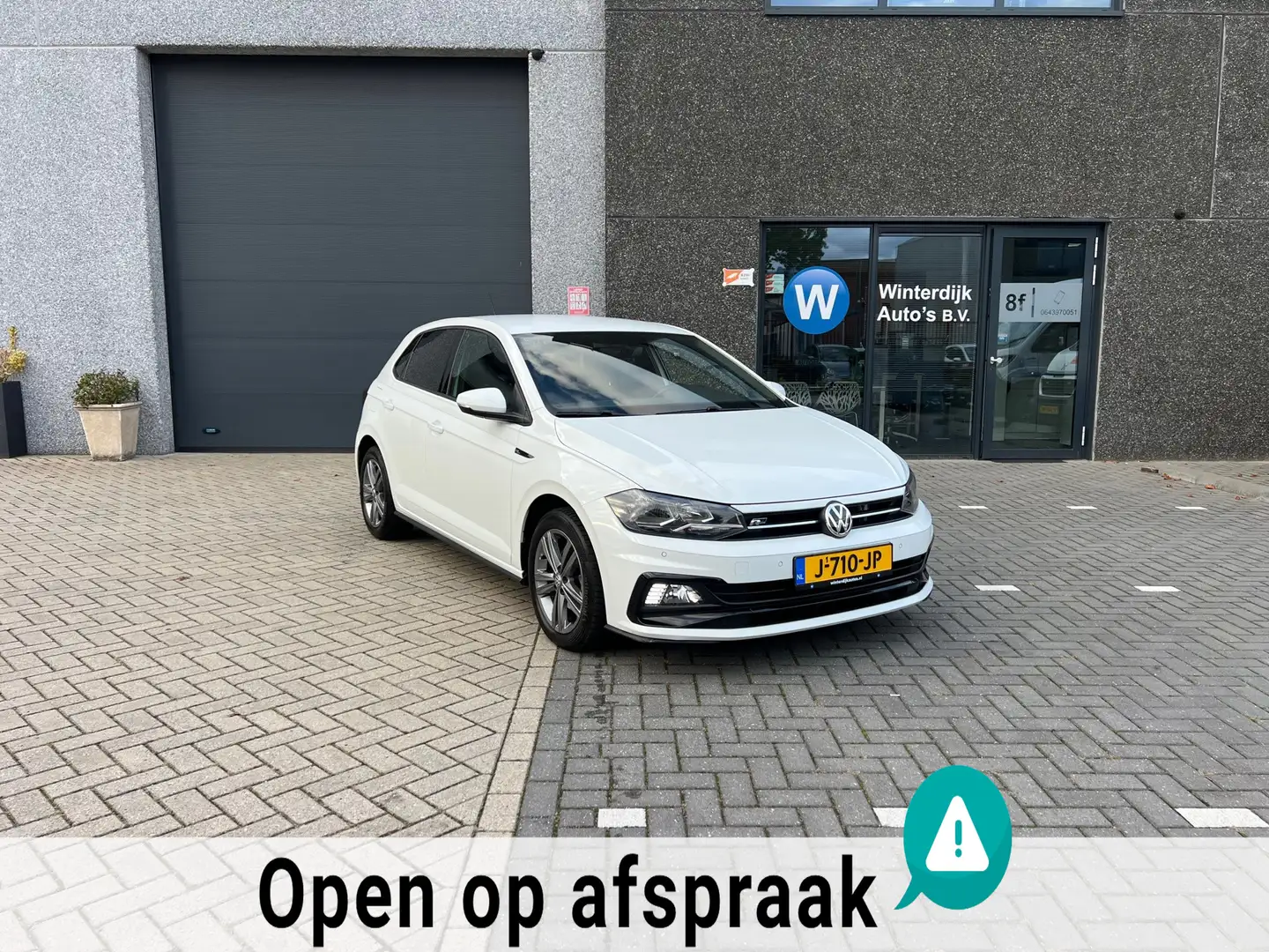 Volkswagen Polo 1.0 TSI 3x R-Line LET OP KM STAND ONLOGISCH Wit - 1
