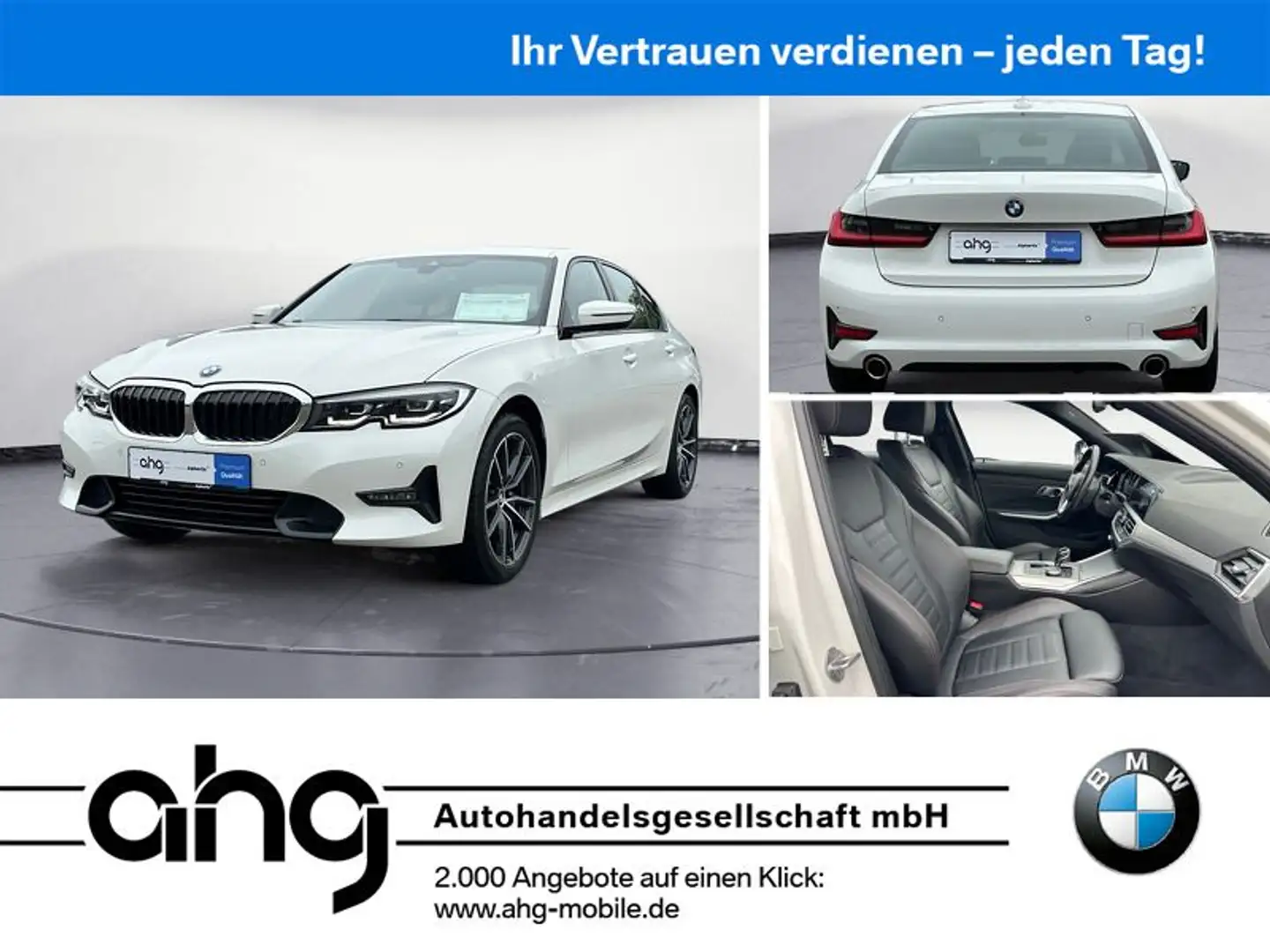 BMW 320 d xDrive Sport Line Automatik Aut. Klimaaut. Weiß - 1