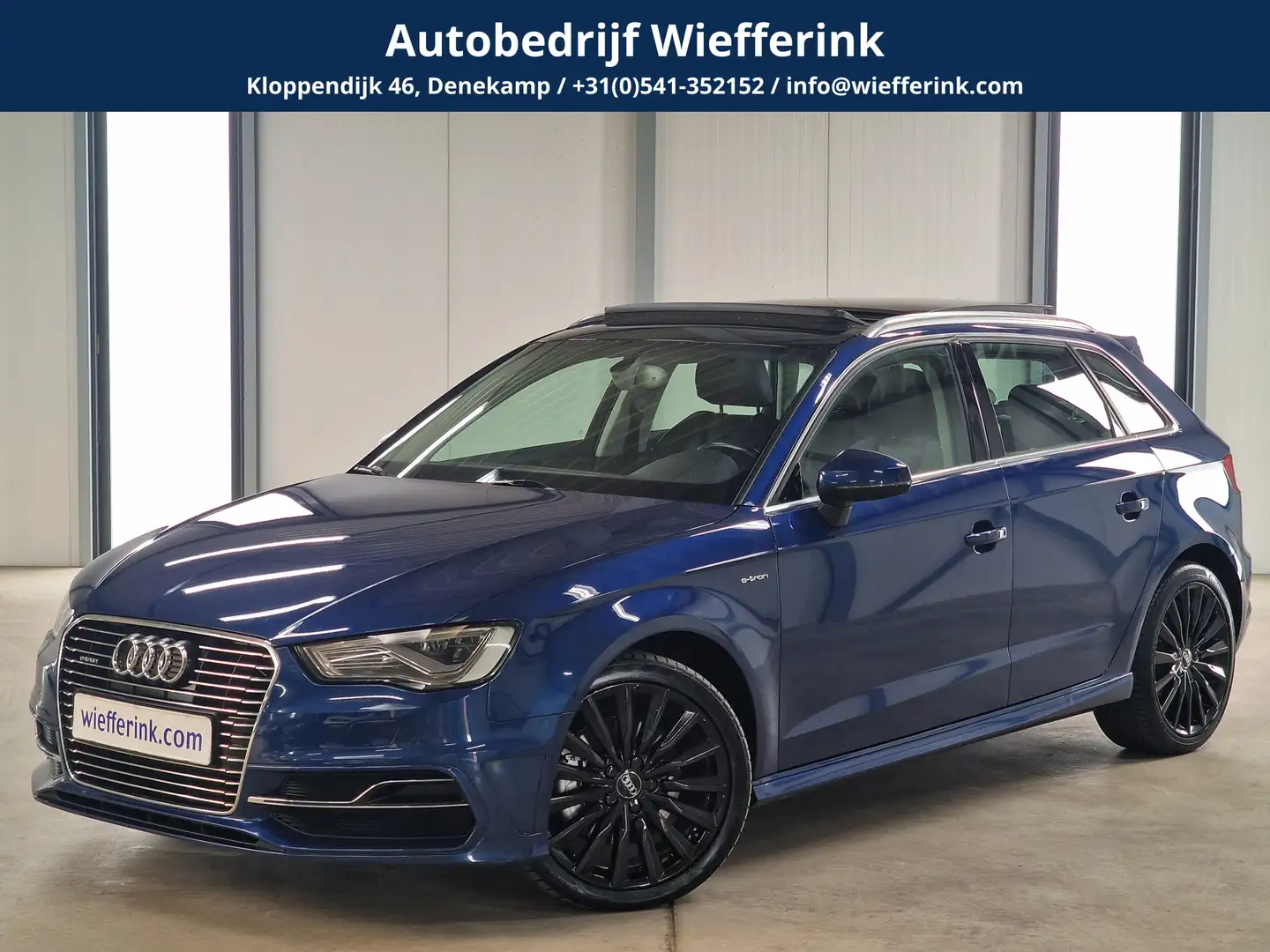 Audi A3 Sportback 1.4 e-tron PHEV Ambition 204pk | Panodak Blauw - 1