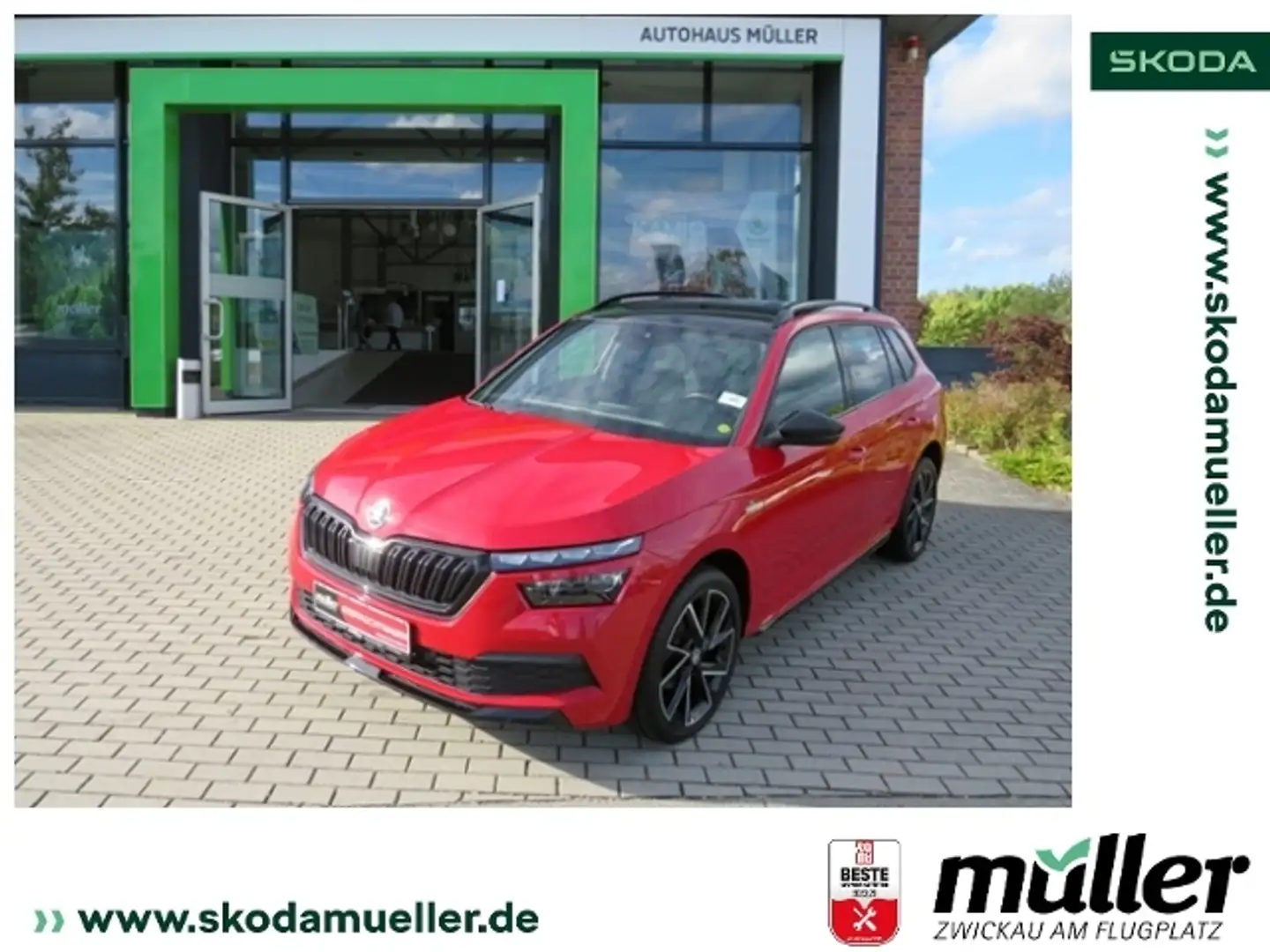 Skoda Kamiq Monte Carlo 1.5TSI DSG 110kW AHK el. HK Rosso - 1