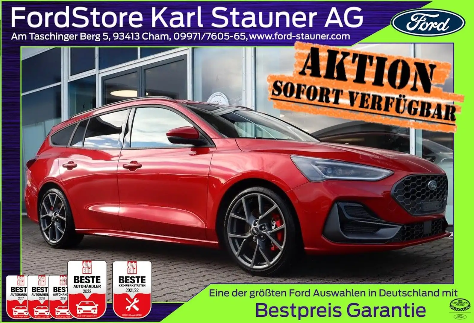 Ford Focus ST X Turnier 2.3 EcoB. LED 4,99% FIN* Piros - 1