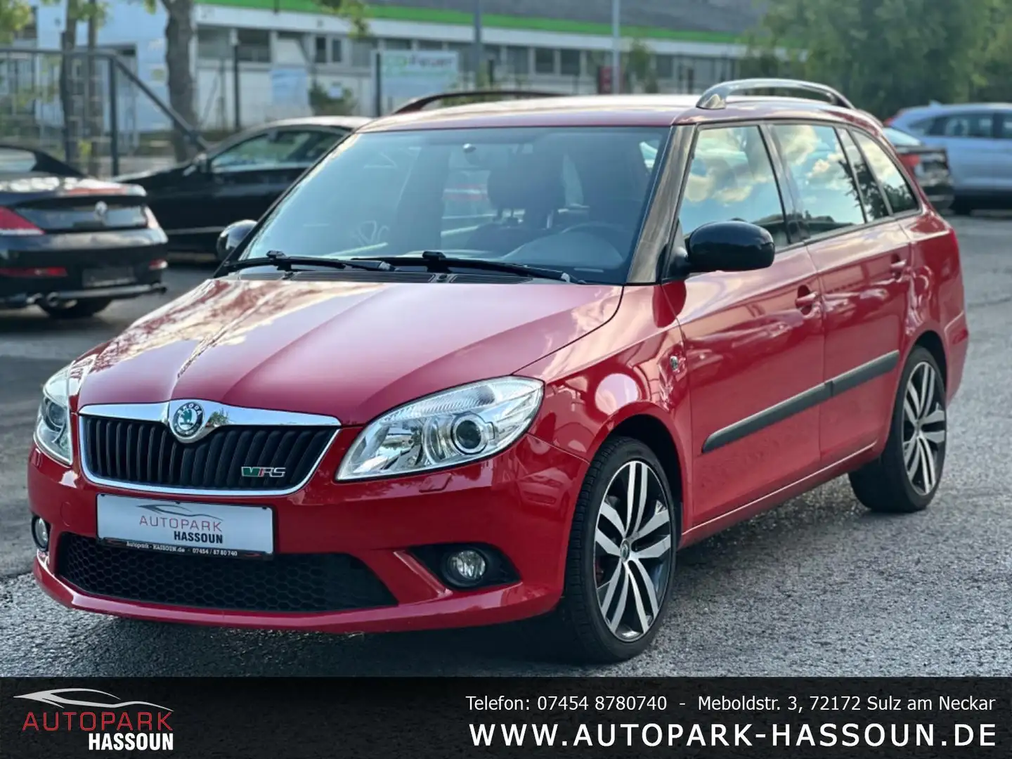 Skoda Fabia Combi RS TÜV 06/26 Garantie DSG Tempo Klimaaut. Rouge - 1