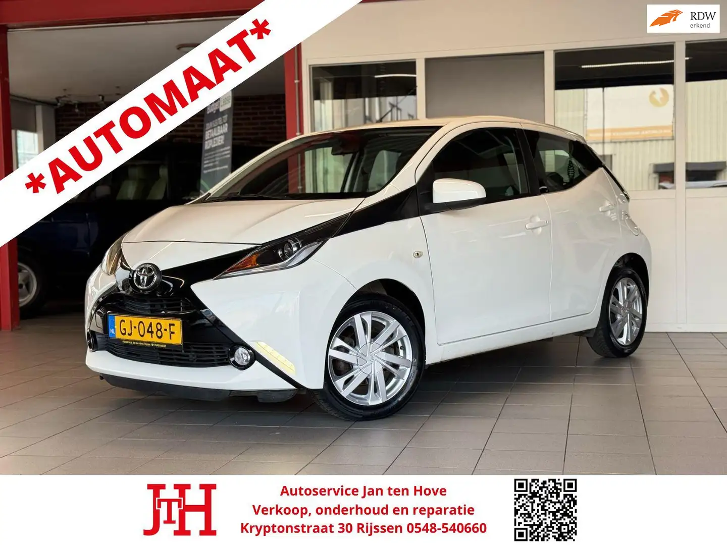 Toyota Aygo 1.0 VVT-i x-wave*Automaat*Camera*LED*Airco*Groot s Wit - 1