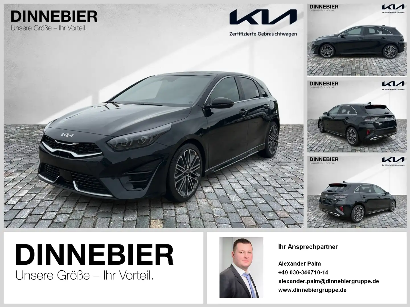 Kia Ceed / cee'd CEED GT-Line 1.5T Glasdach+LED+Kamera+Navi Schwarz - 1