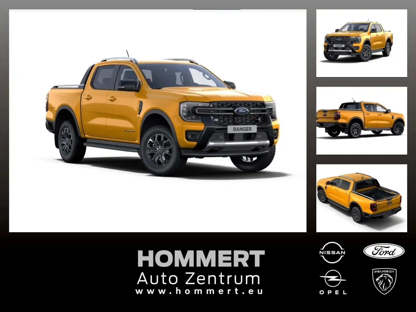 Ford Ranger Wildtrak 3.0 DoKa AWD AHK*NAV*ACC*360*B&O Orange - 1