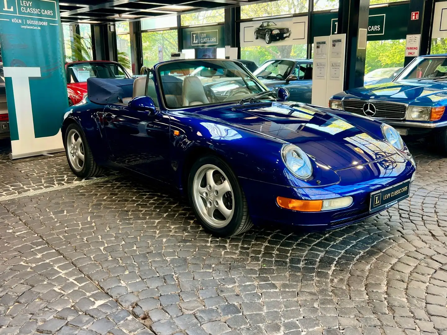 Porsche 993 911 Carrera 2 Cabrio Scheckheft, deutsch Azul - 1