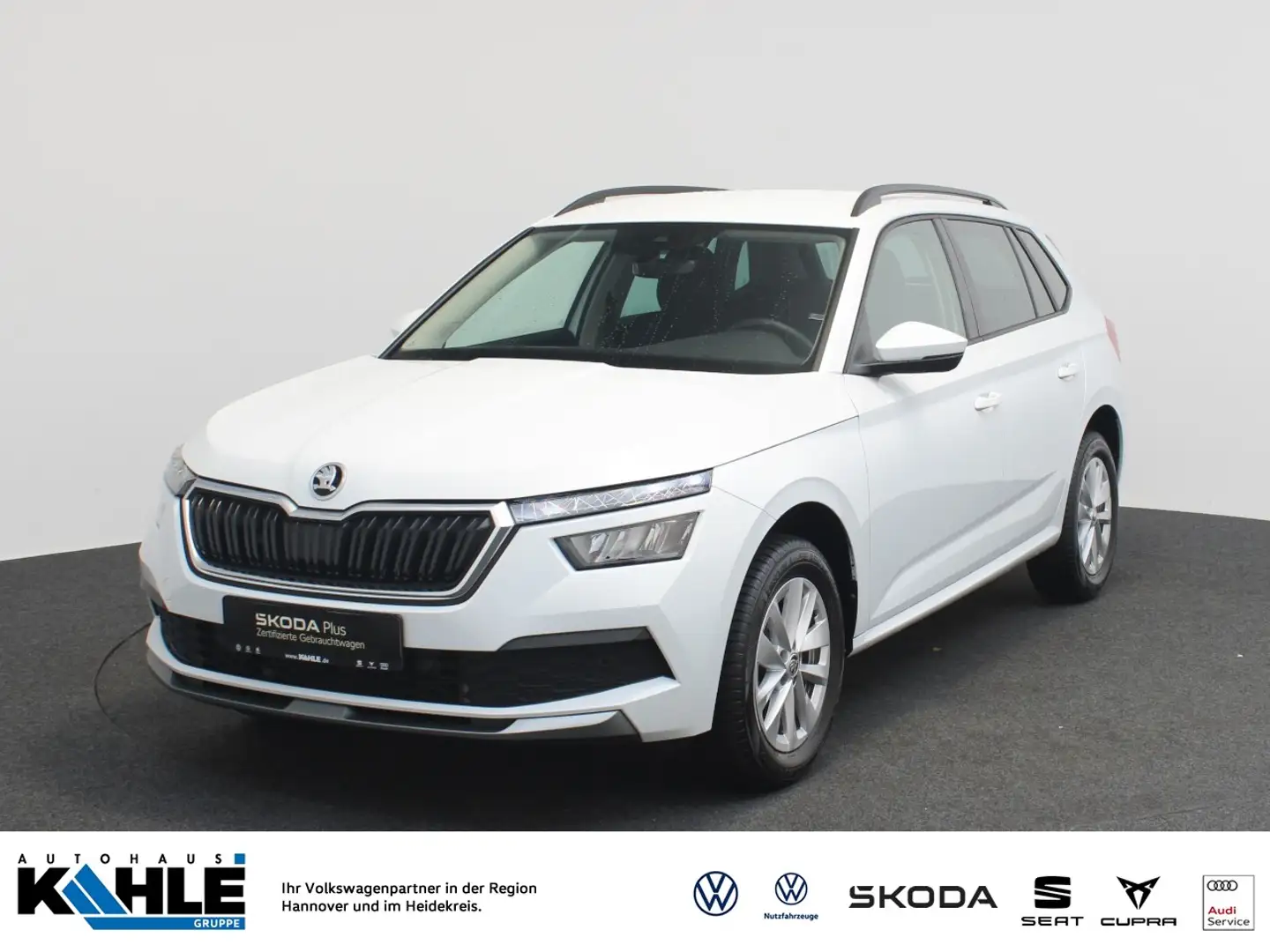 Skoda Kamiq 1.0 TSI Ambition Navi vorb. AHK LED SHZ Klima RFK Weiß - 1