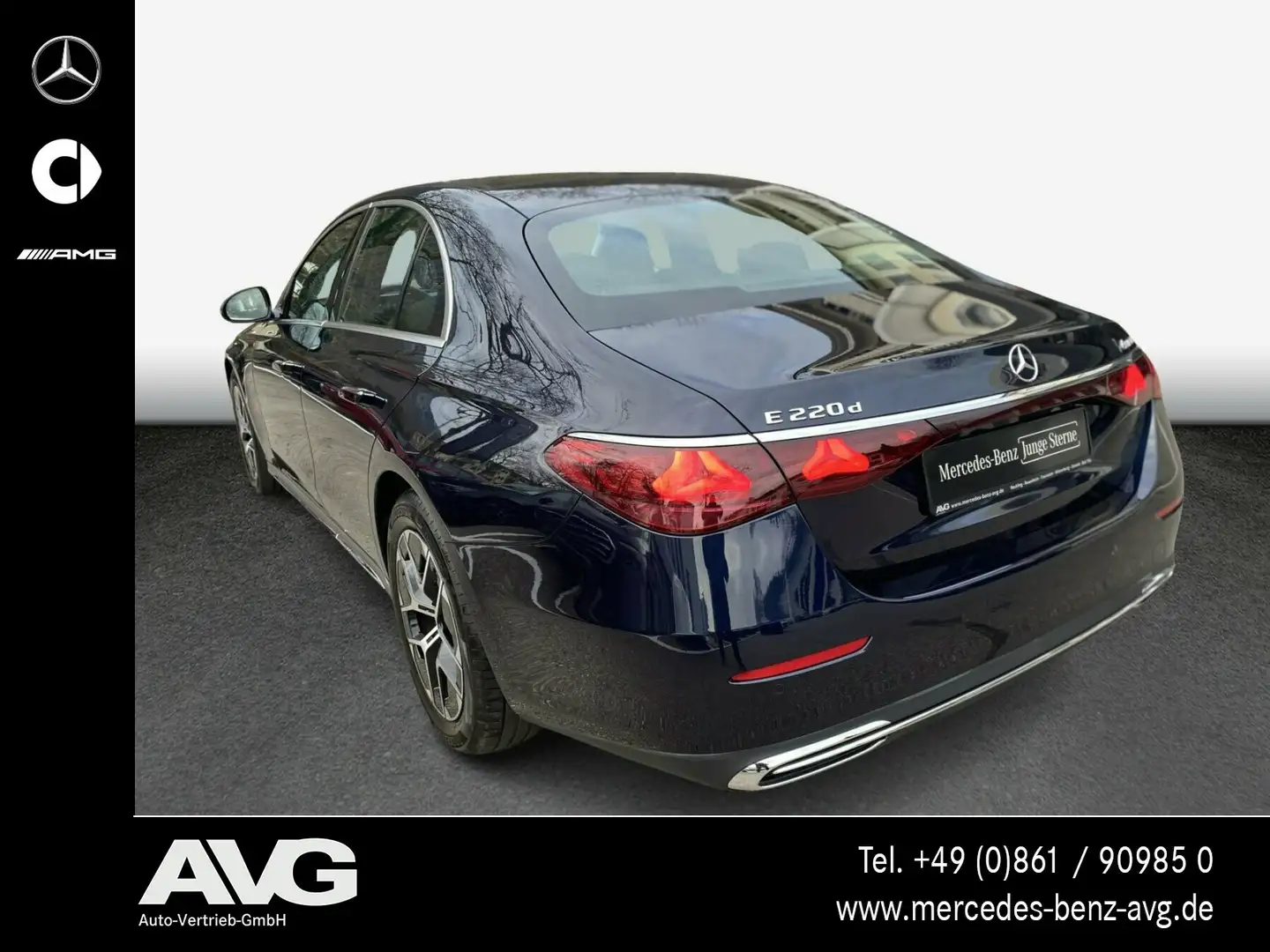 Mercedes-Benz E 220 E 220 d 4M EXCLUSIVE HA-Lenk. Pano Burm4D Airm. Bleu - 2