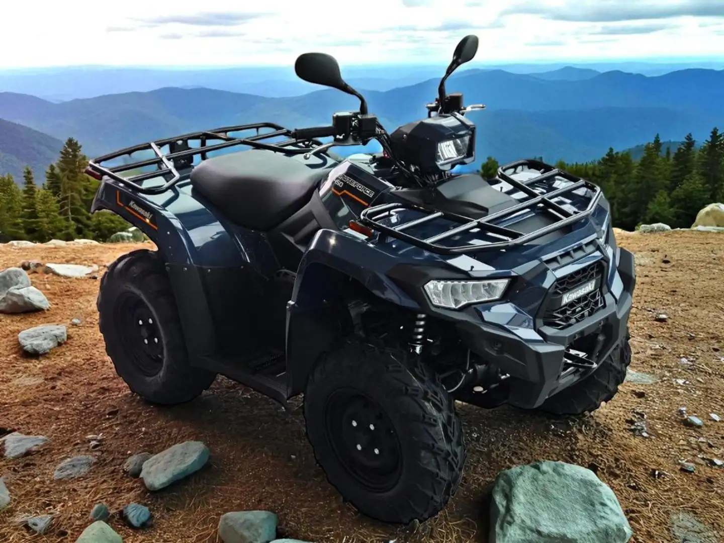 Kawasaki KX 450 BRUTE FORCE 450 T-CAT Blu/Azzurro - 1