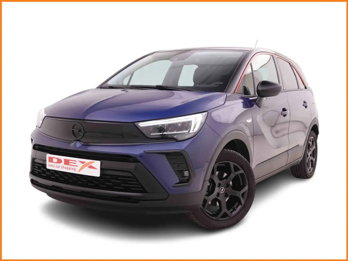 Opel Crossland 1.2 T 110 GS Line + GPS + Camera + LED Lights Blauw - 1