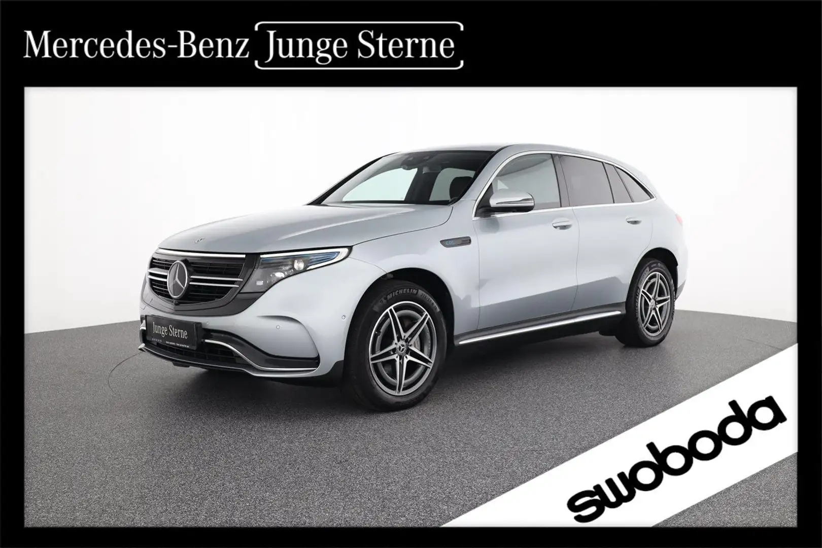 Mercedes-Benz EQC 400 4MATIC AMG Line LED NAVI AHK Distr. Ezüst - 1