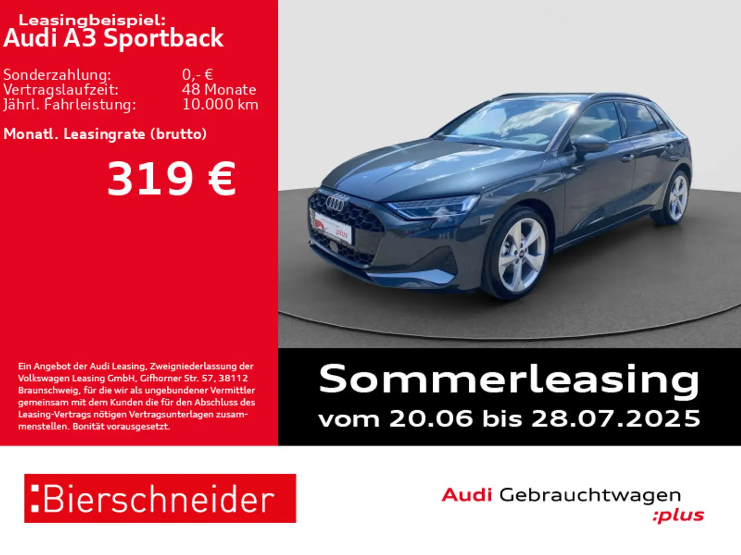 Audi A3 30 TFSI advanced 18 LED SONOS HuD C Grau - 1