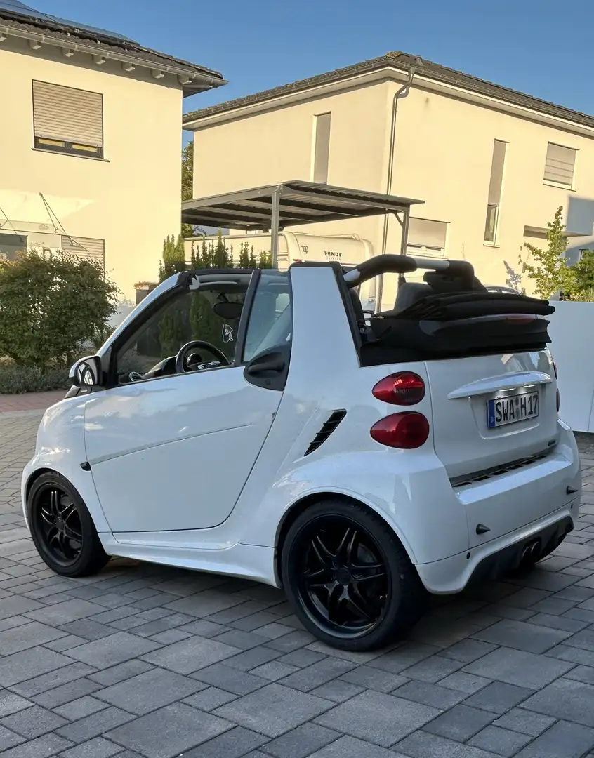 smart forTwo cabrio softouch BRABUS - Weiß - EZ 2015 - SHZ - - 2