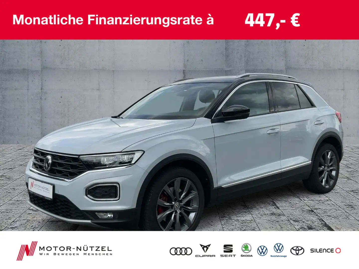 Volkswagen T-Roc 1.5TSI SPORT LED+APP+SHZ+2xPDC+DAB+SRA+NSW Argent - 1