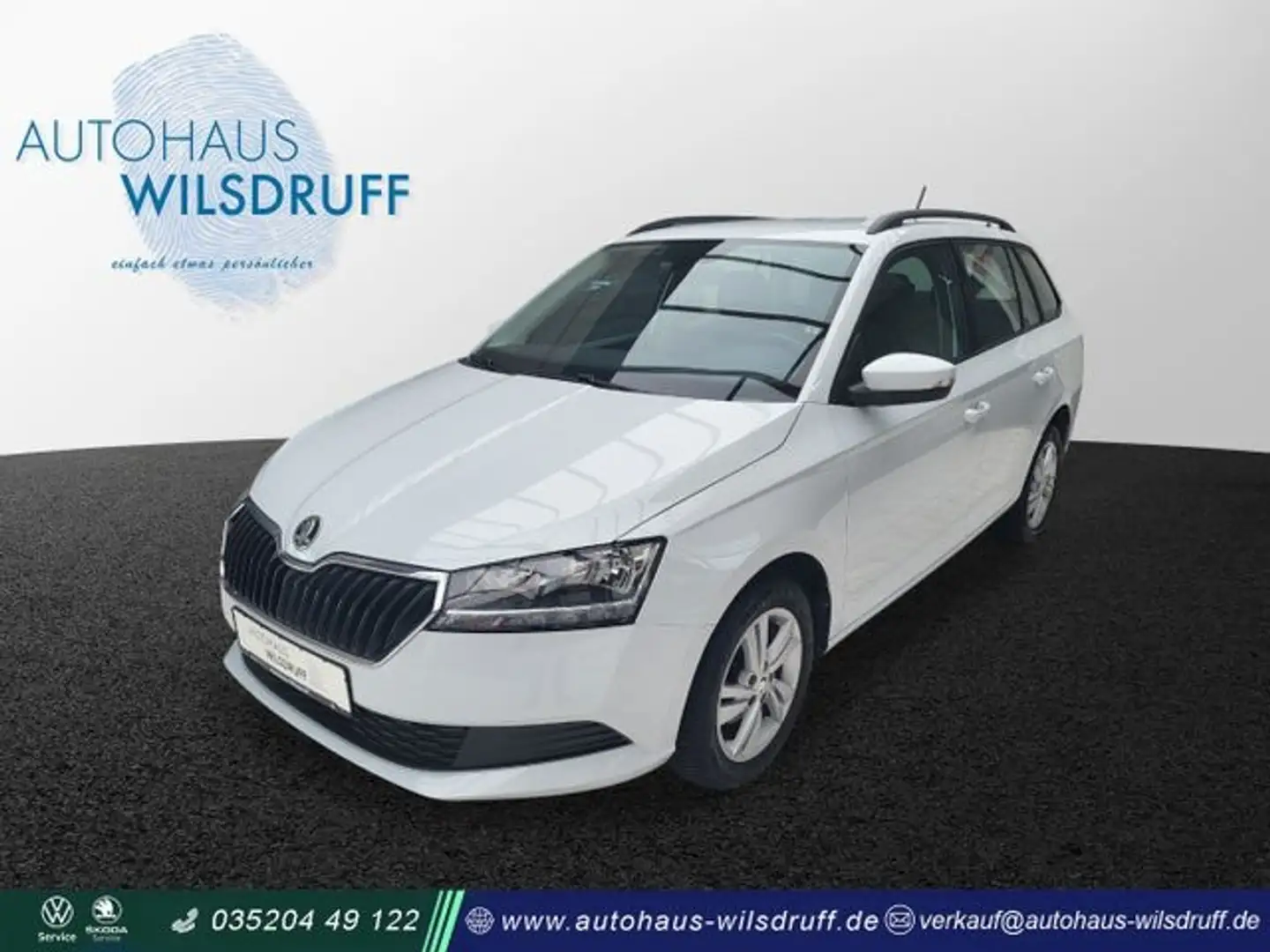 Skoda Fabia Combi 1.0 TSi Ambition Tempomat Smart-Link Blanc - 1