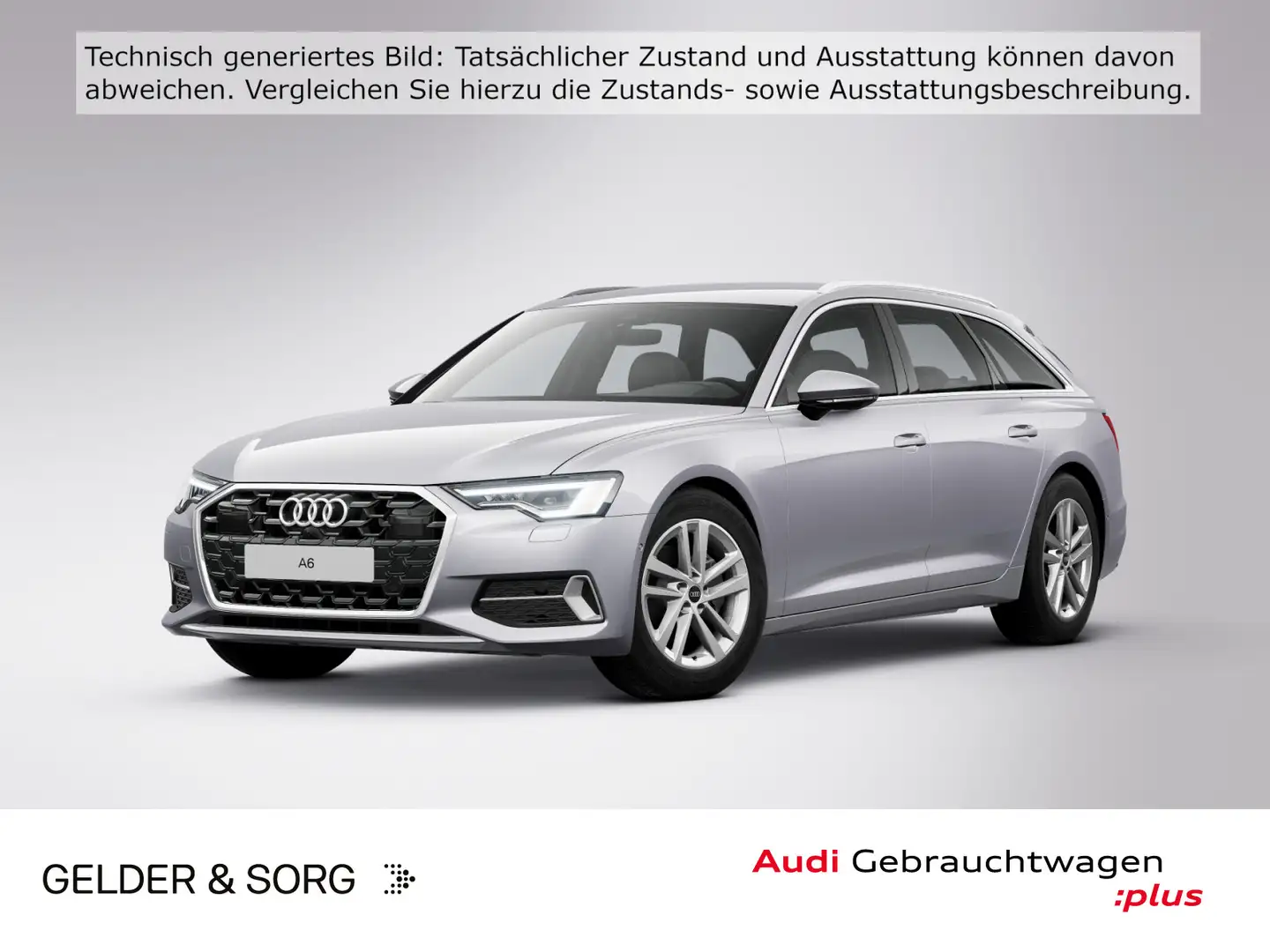 Audi A6 40 TDI LED*AHK*Navi*Virtual*360° Silber - 1