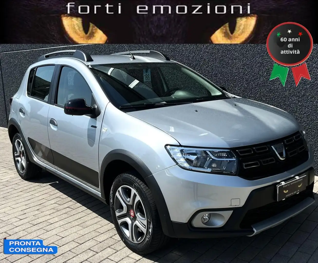 Dacia Sandero Stepway 1.5 Blue dCi 95 CV Techroad Argento - 1
