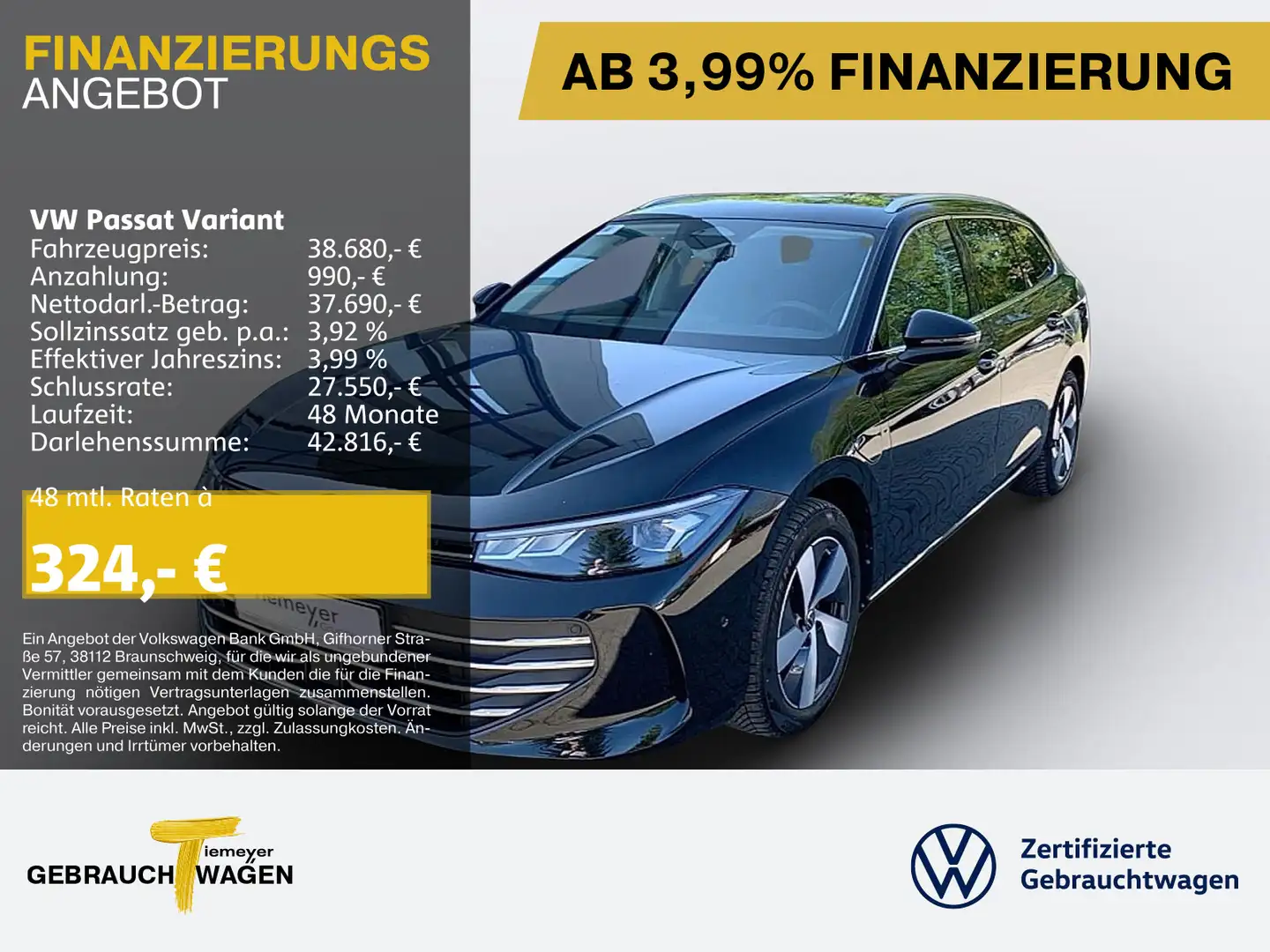 Volkswagen Passat Variant eHybrid BUSINESS LM18 KAMERA AHK Schwarz - 1