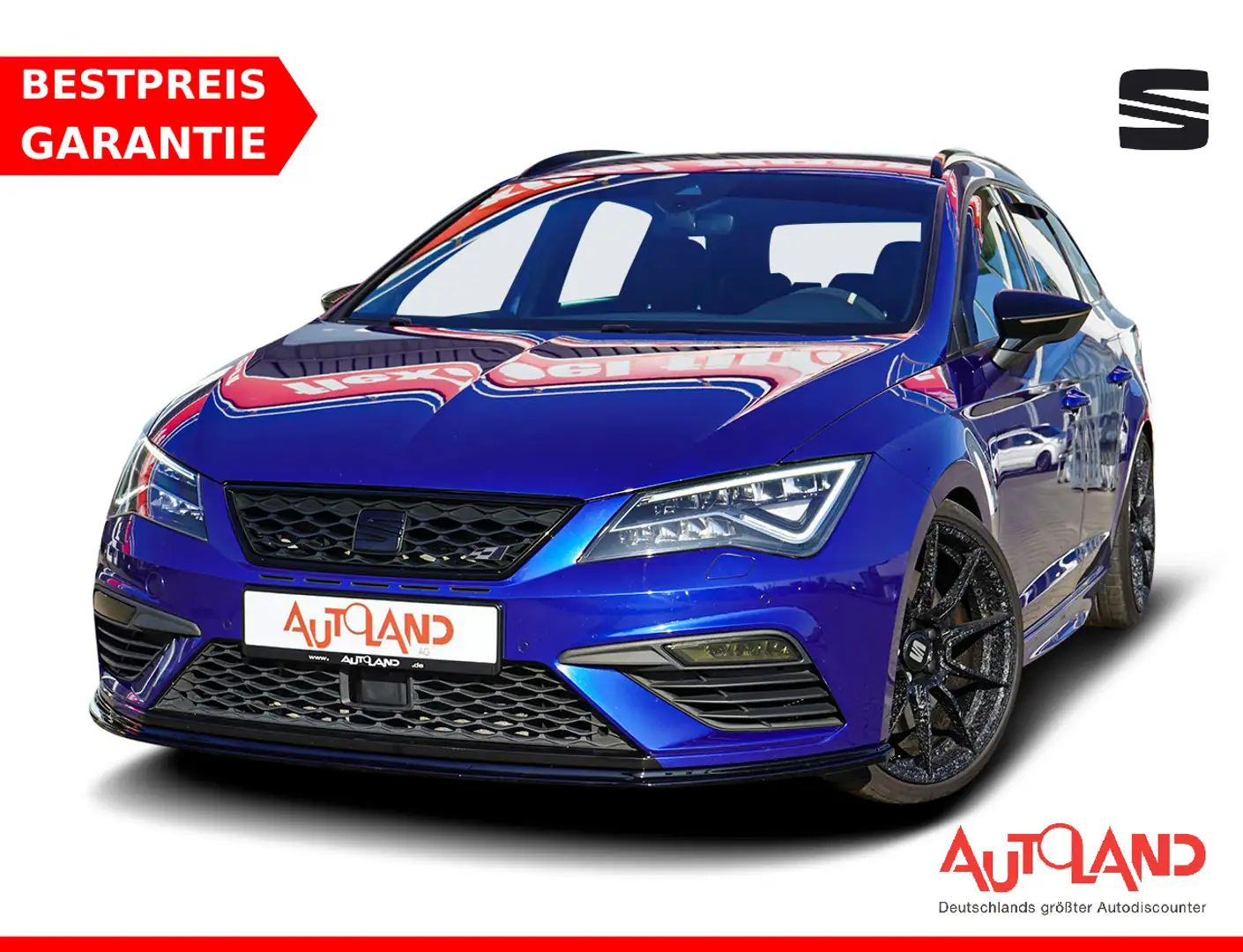 SEAT Leon ST Cupra 300 DSG LED ACC Navi Kamera DAB Modrá - 1