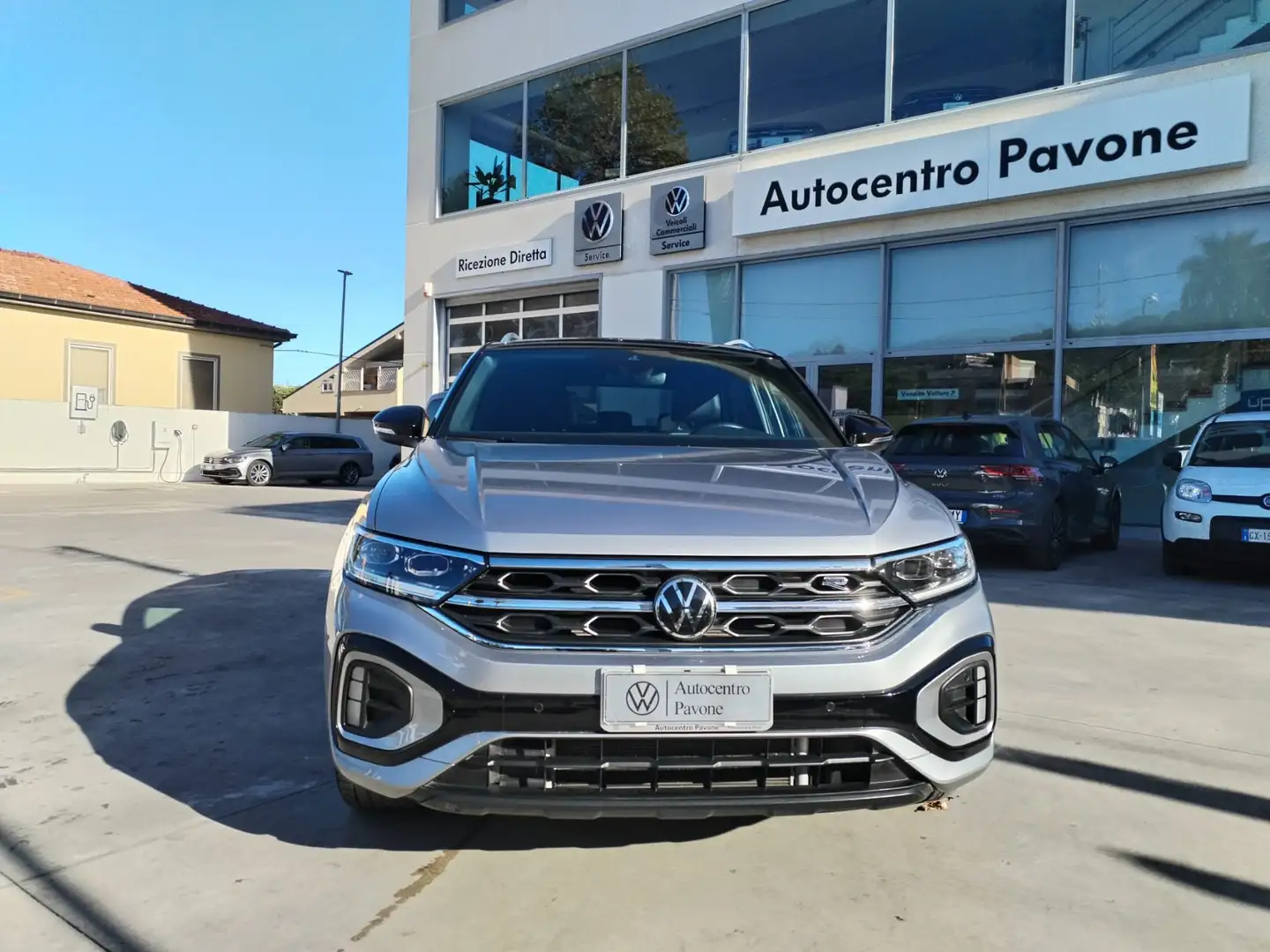 Volkswagen T-Roc 2.0 tdi R-Line 150cv dsg -Matrix-Keyless-Kamera- Argento - 2