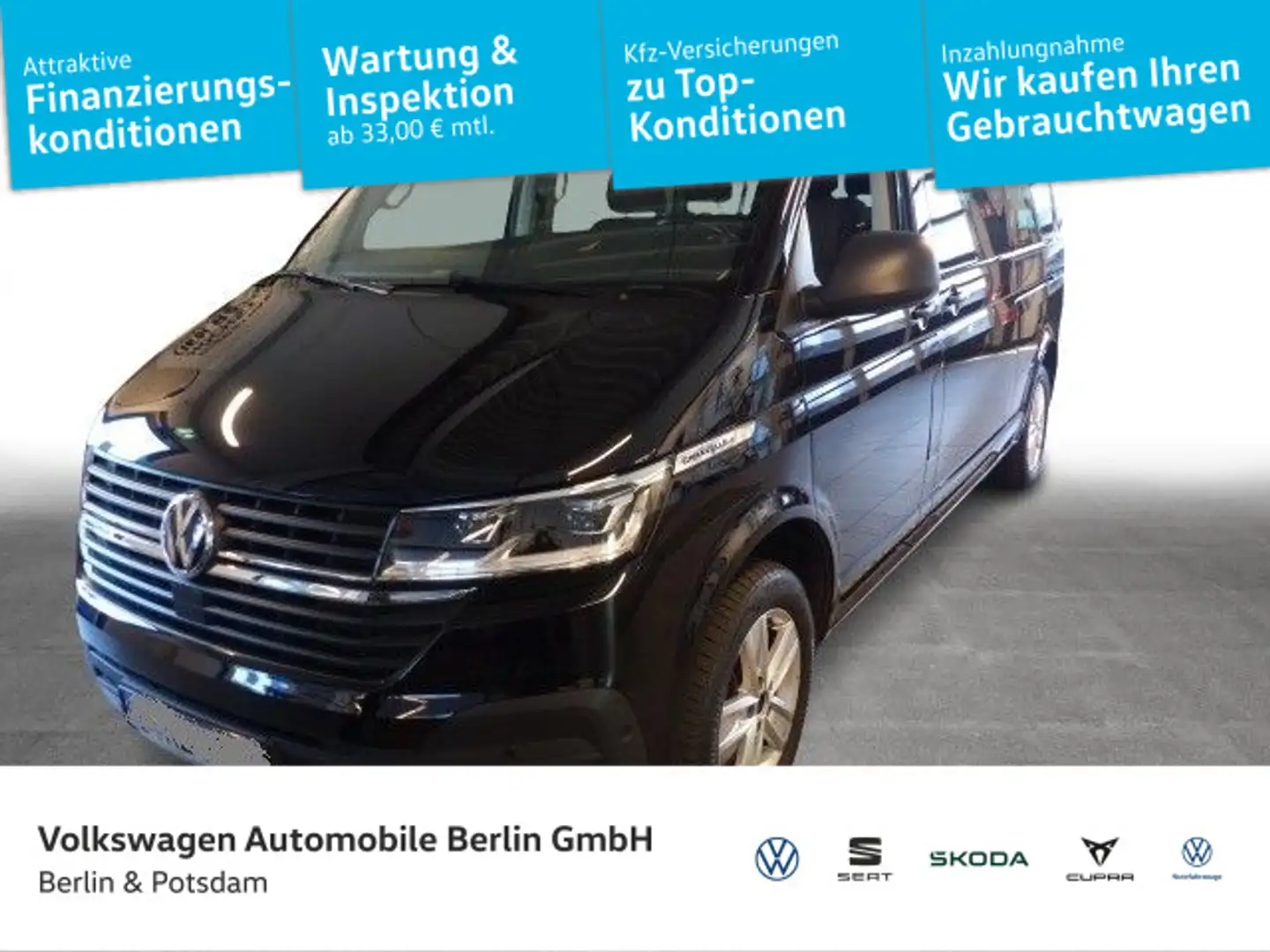 Volkswagen T6.1 Caravelle 2.0TDI DSG LANG STHZG NAVI*OUTLET Schwarz - 1