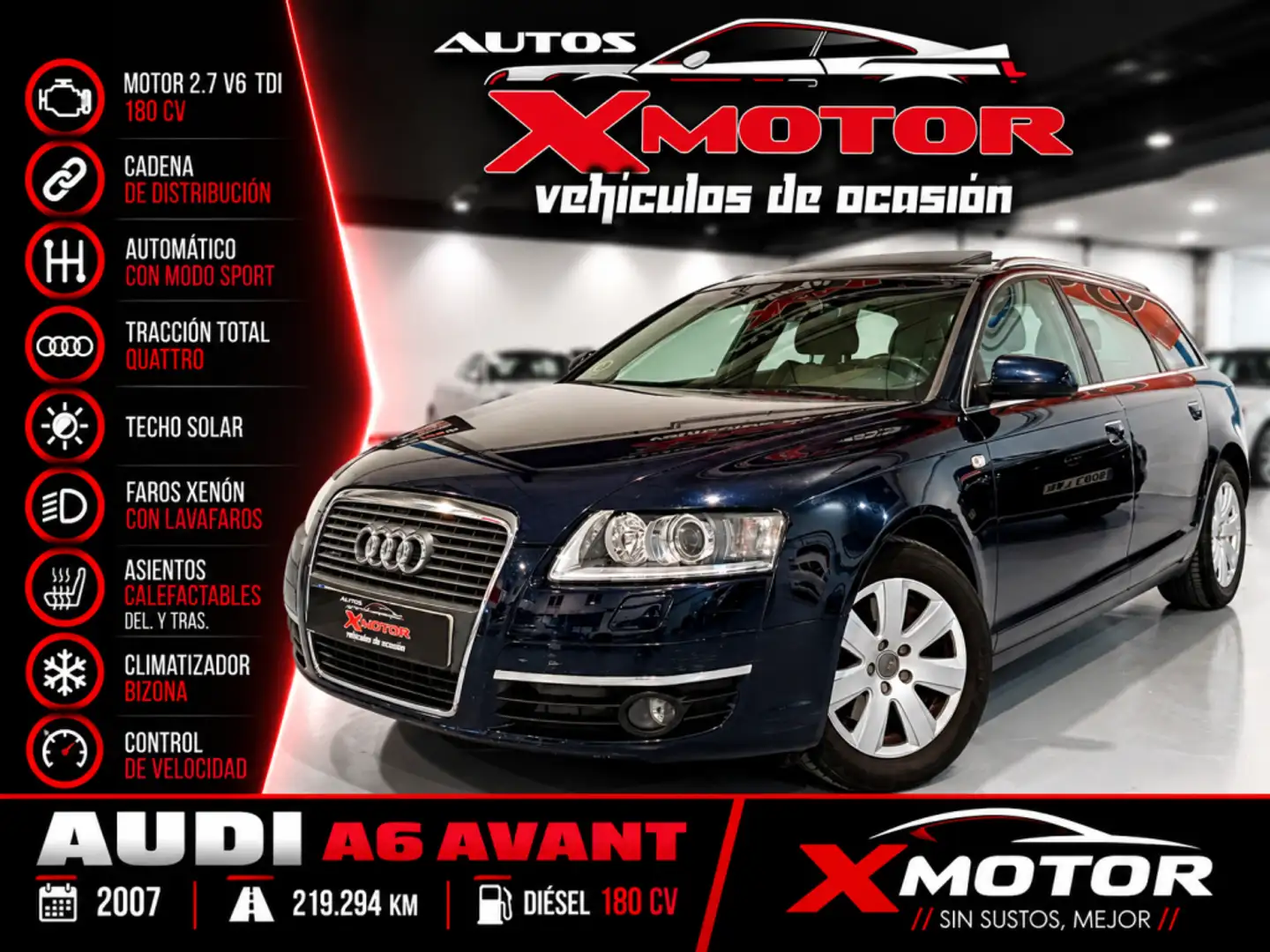 Audi A6 Avant 2.7TDI quattro Tiptronic Azul - 1
