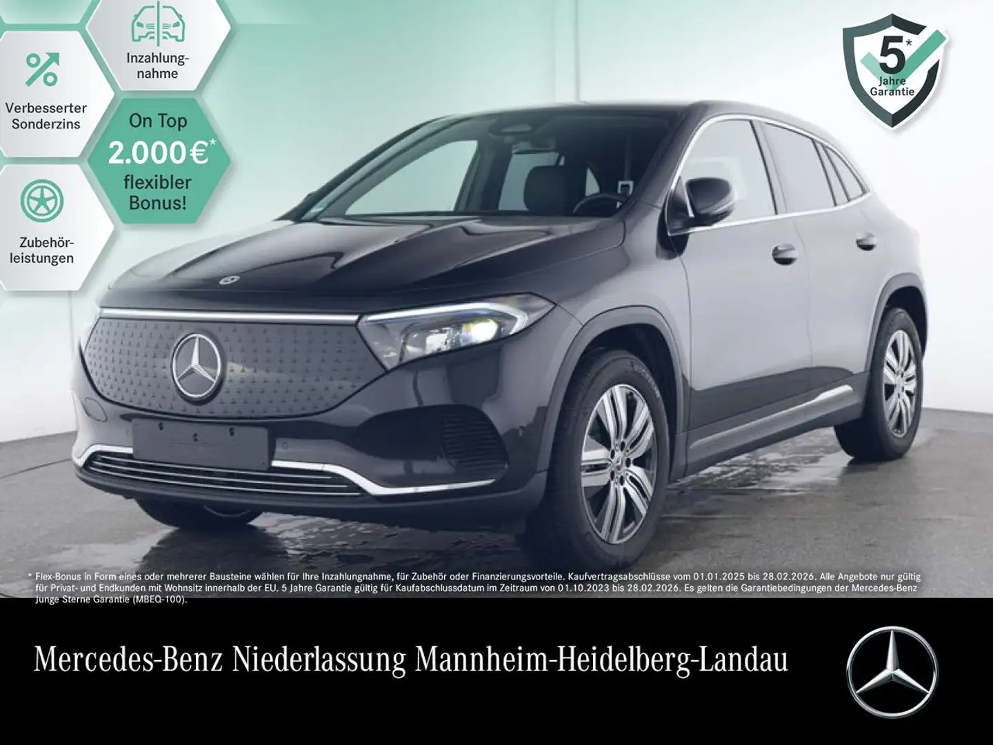 Mercedes-Benz EQA 350 4M PROG+ADVANCED+KAMERA+SPUR Noir - 1