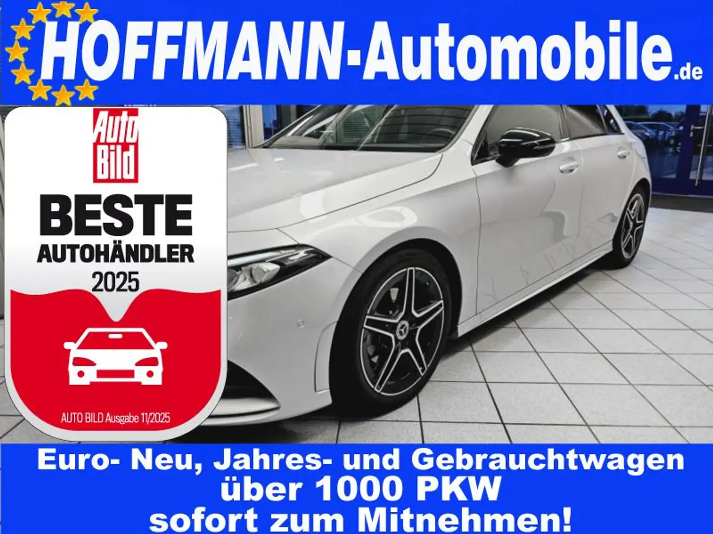 Mercedes-Benz A 200 AMG Line Navi,Pano-SD,Parkassi+Kamera,SHZ Argent - 1