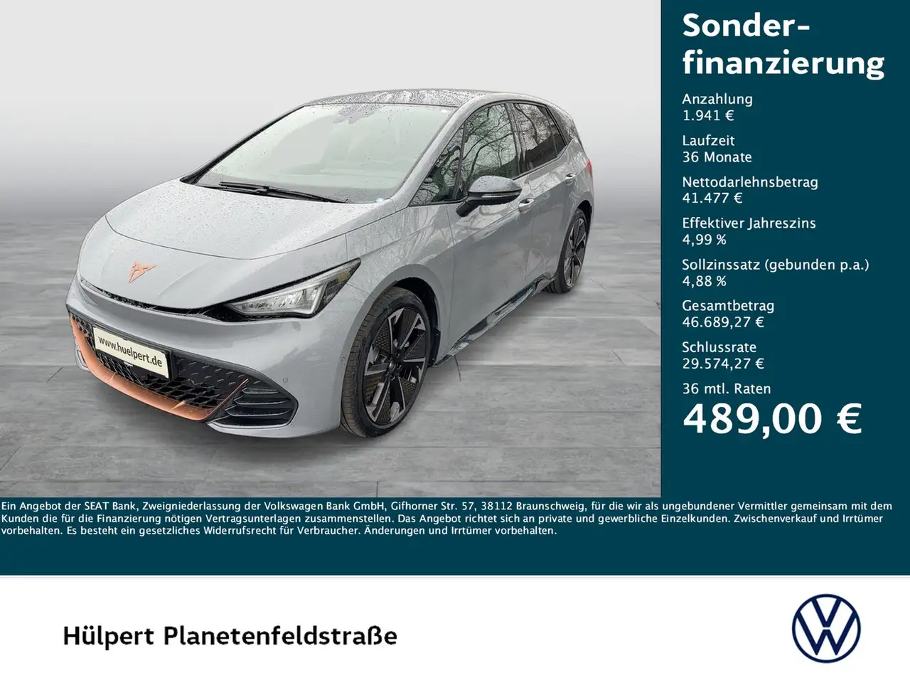 CUPRA Born VZ WÄRMEPUMPE PANO 360°CAM ACC LM20 NAVI