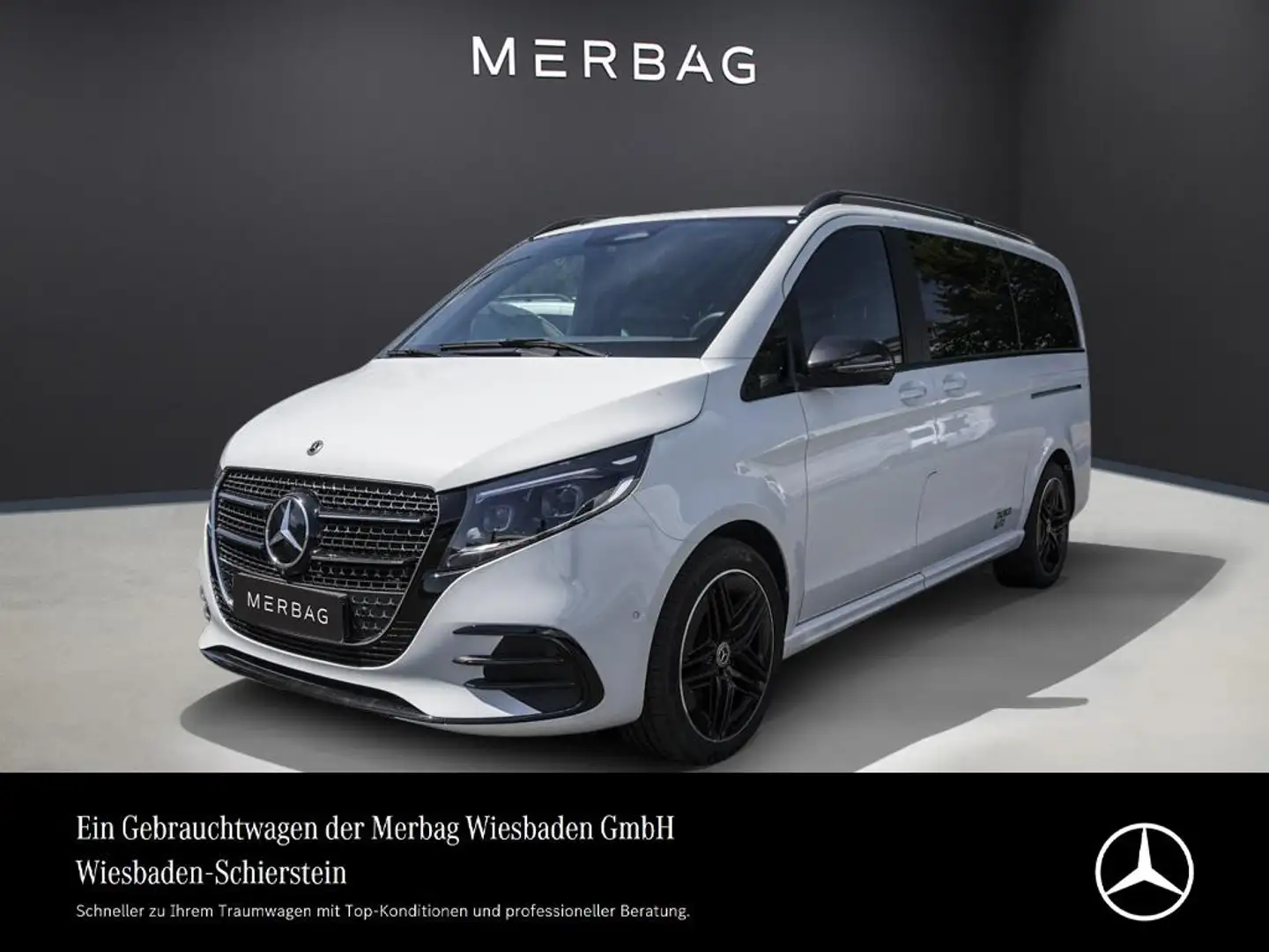 Mercedes-Benz V 300 4MATIC AVANTGARDE lang Airmatik AHK MBUX Blanc - 1