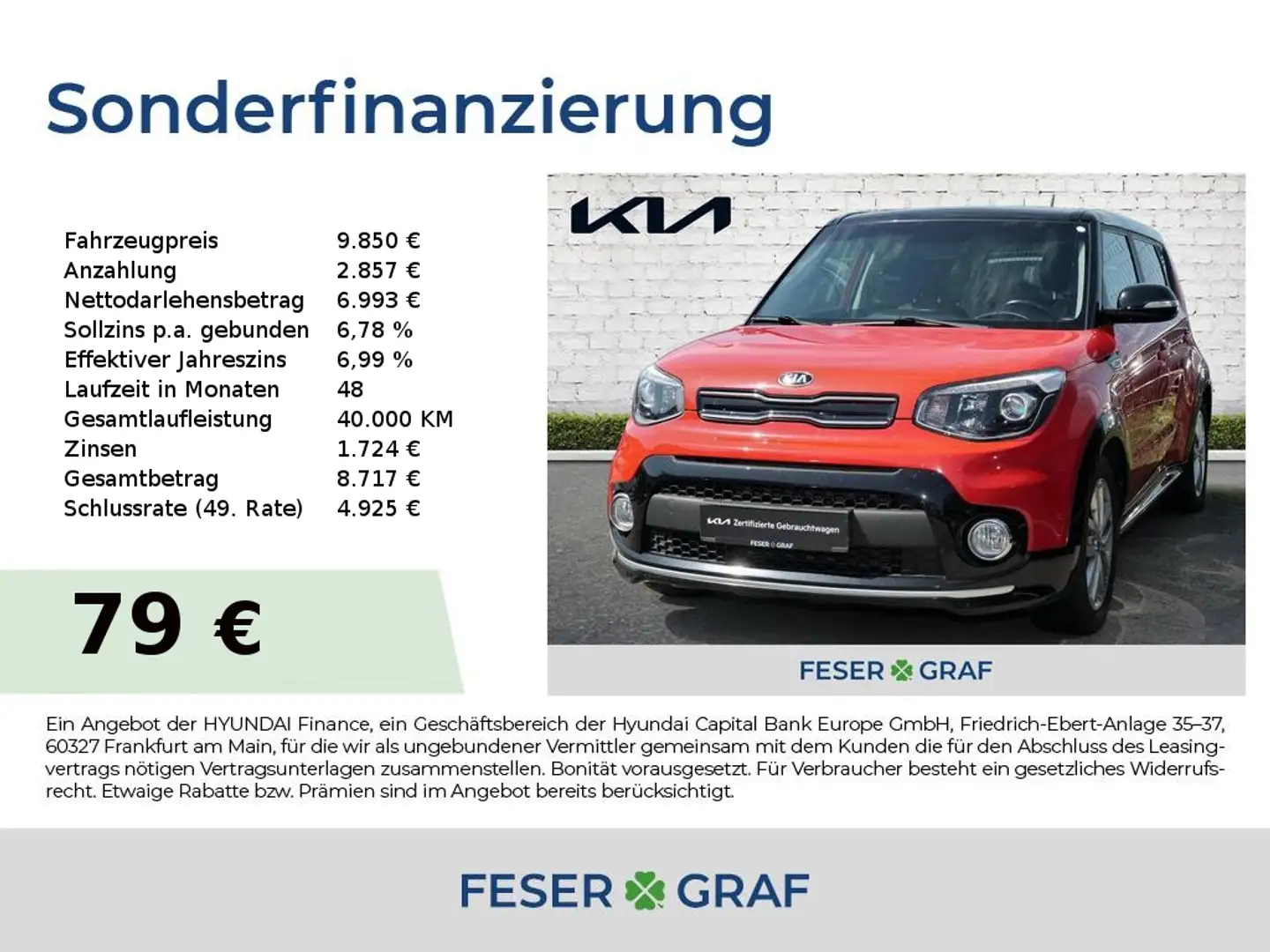 Kia Soul GDI 1.6 Klima Sitzhzg PDC 8-fach-bereift Rosso - 1